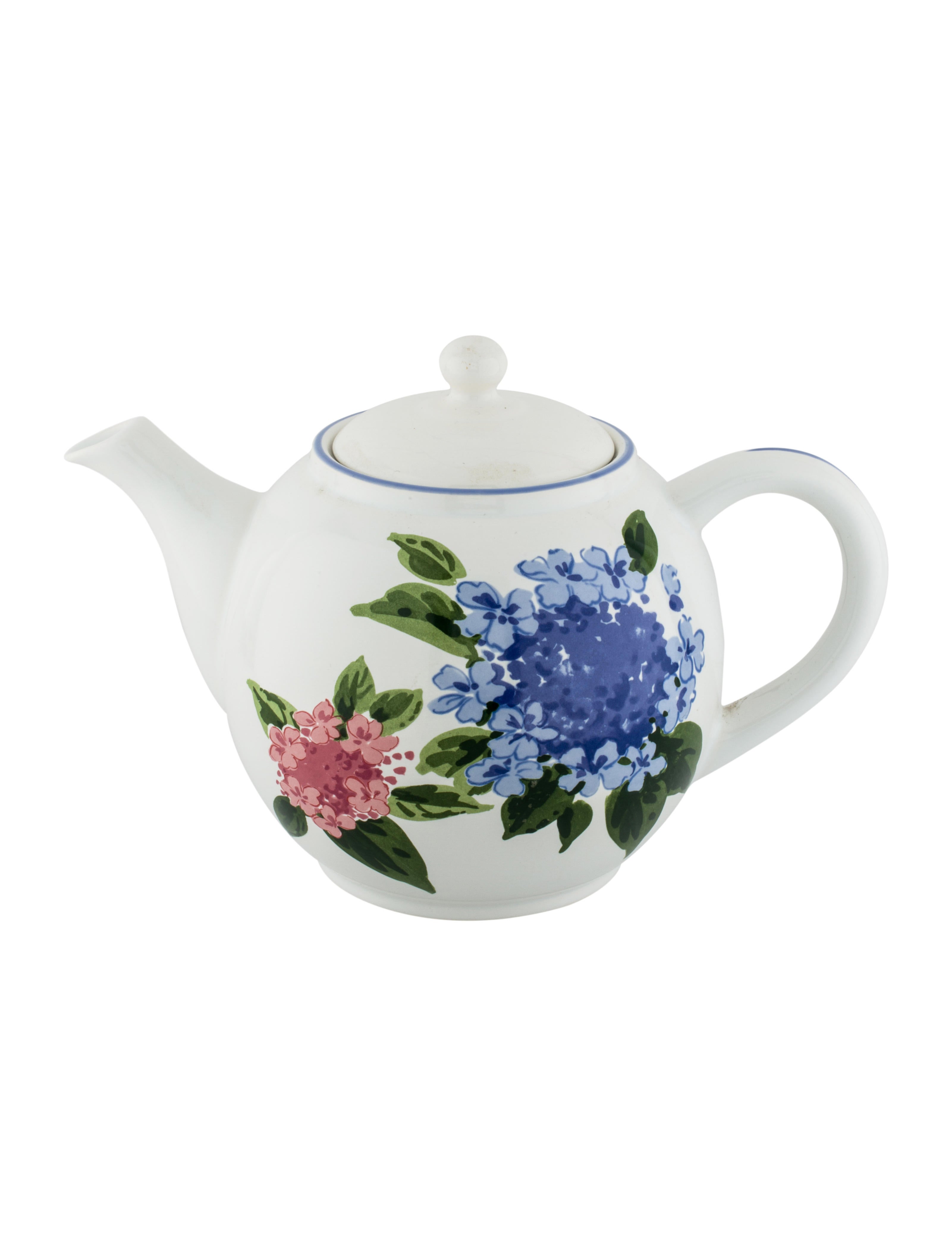 Tiffany & Co. Hydrangea Teapot Blue Serveware, Tabletop & Kitchen TIF56453 The RealReal