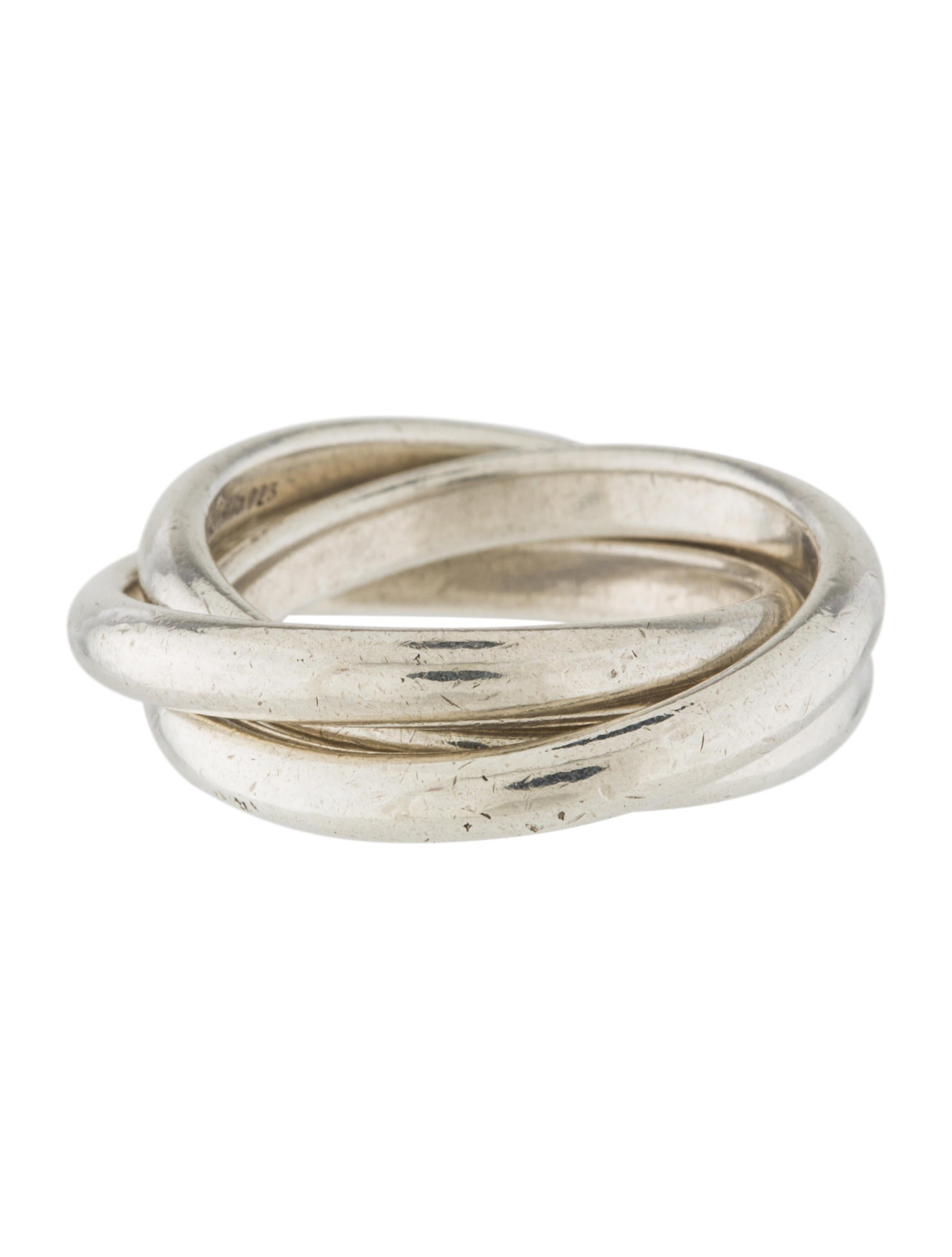 tiffany amp co interlocking rings rings tif56905 the three interlocking rings