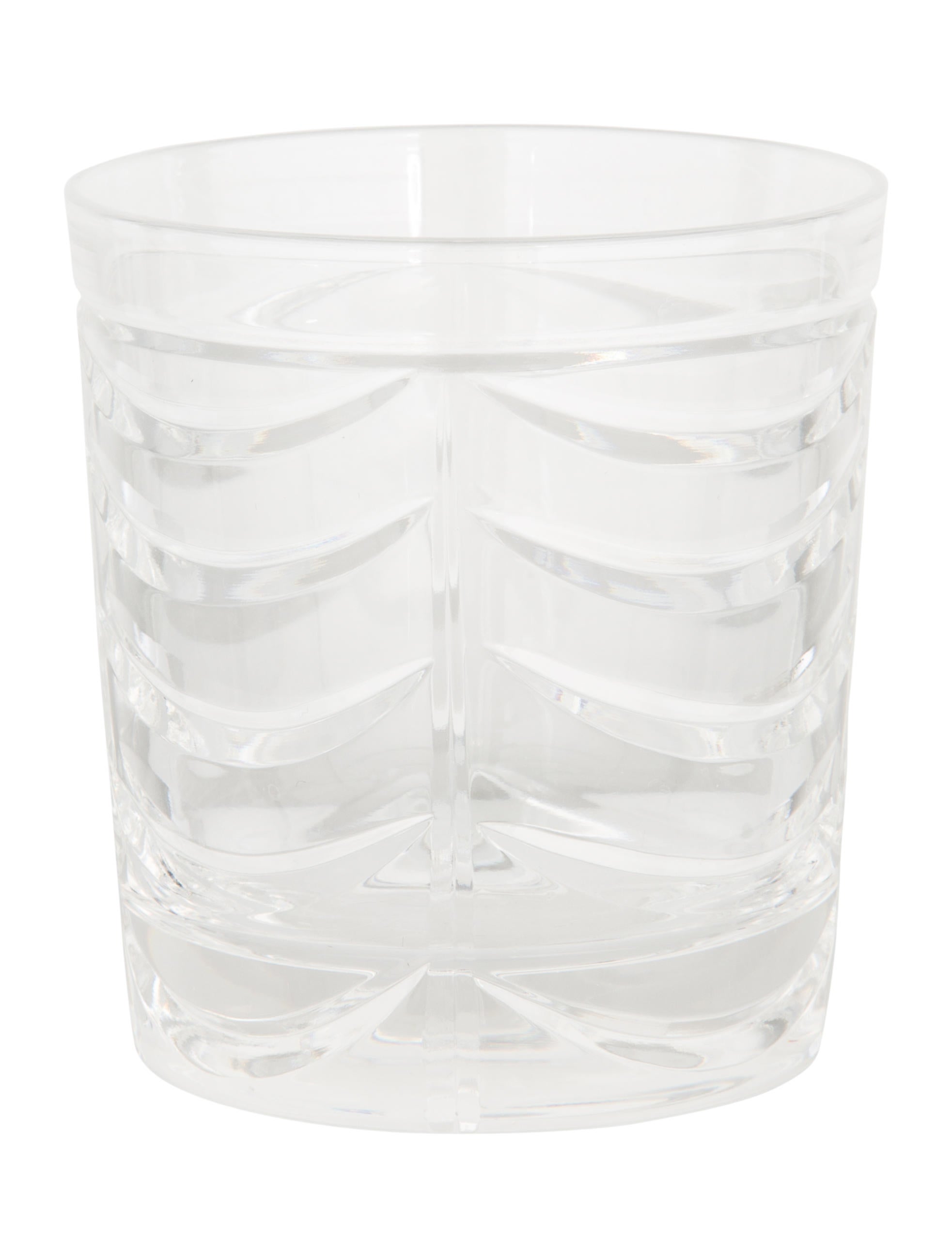Tiffany & Co. Swag Crystal Double Old Fashioned Glasses Clear