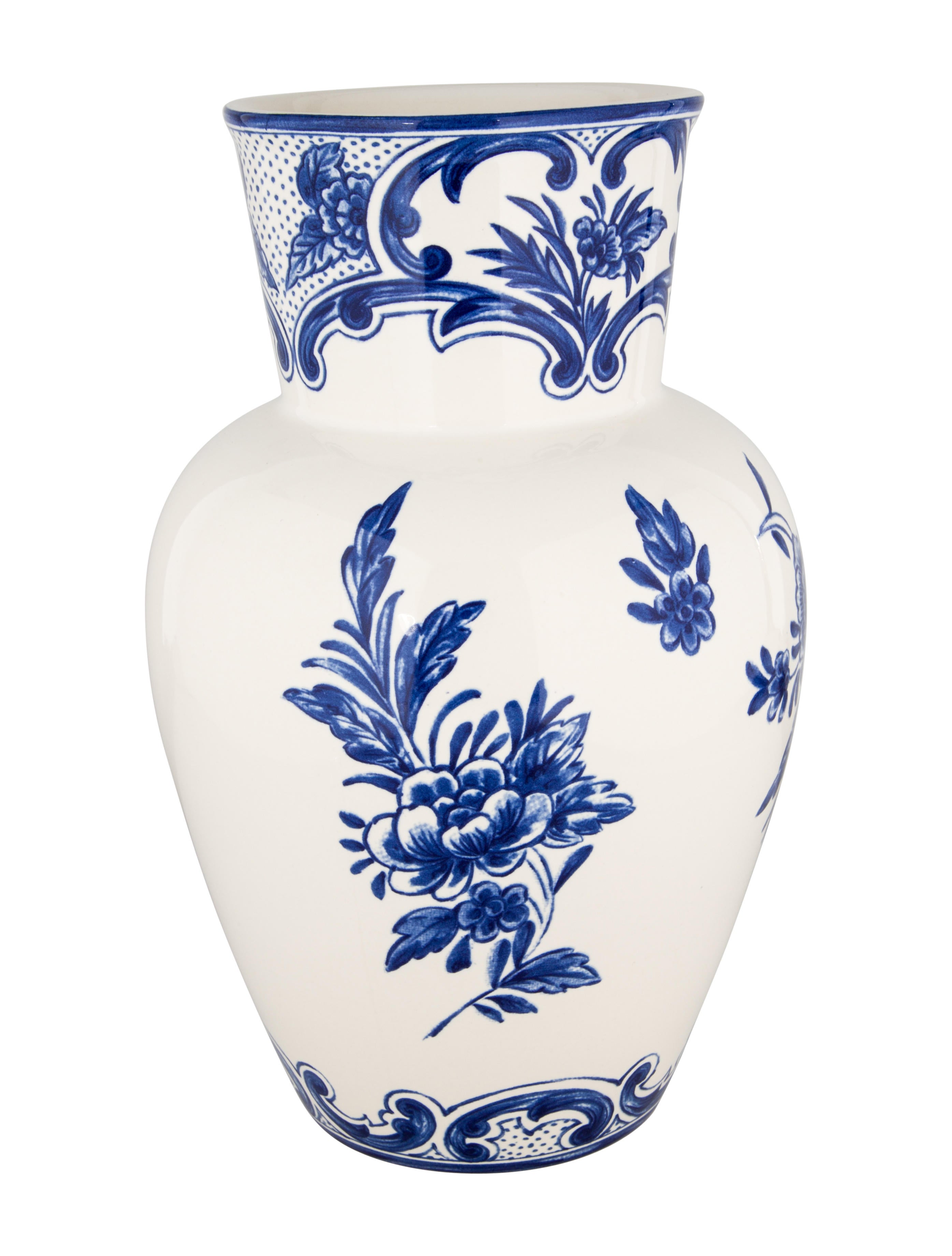 Tiffany & Co. Tiffany Delft Flower Vase Blue Decorative Accents