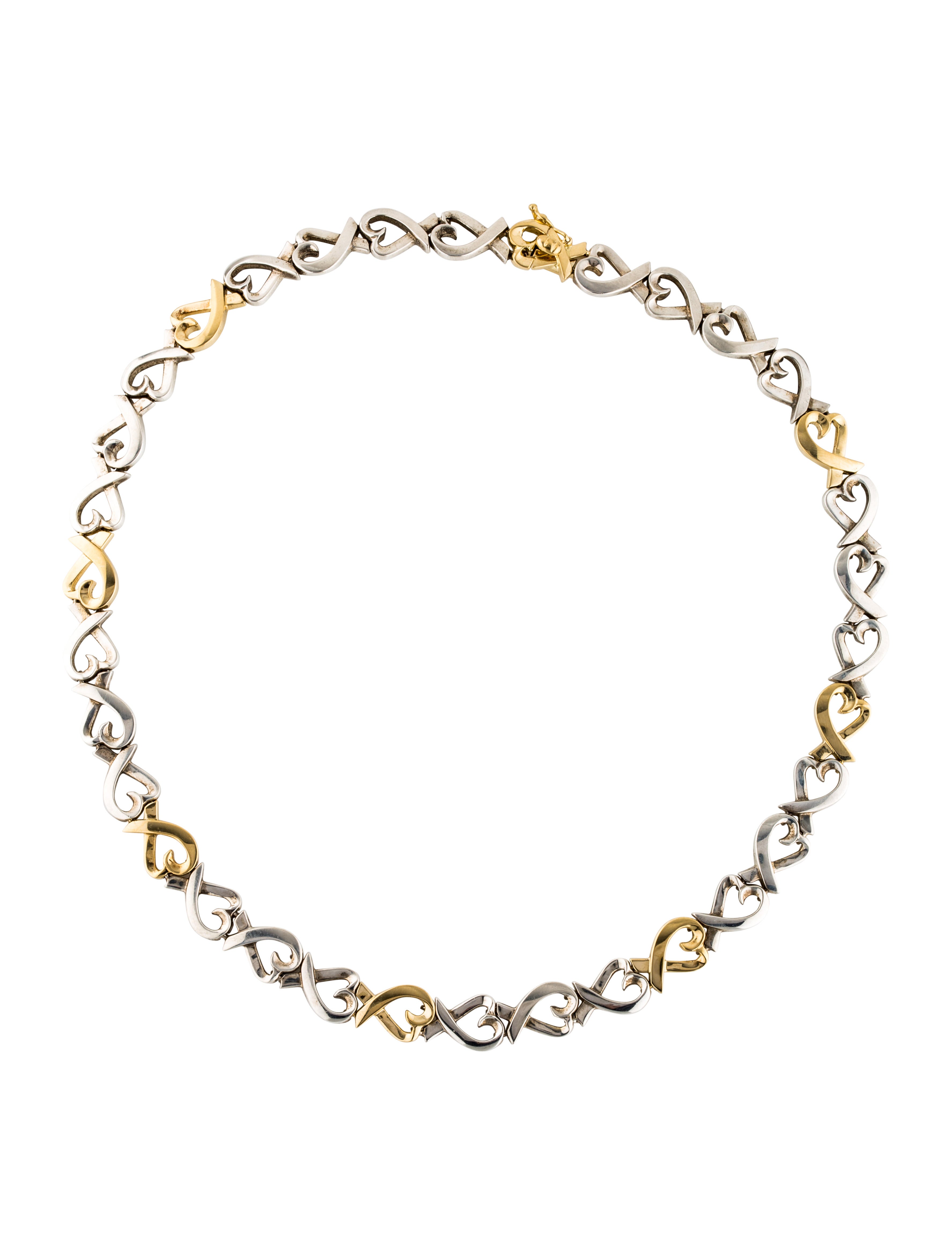 Tiffany & Co. Two-Tone Loving Heart Collar Necklace