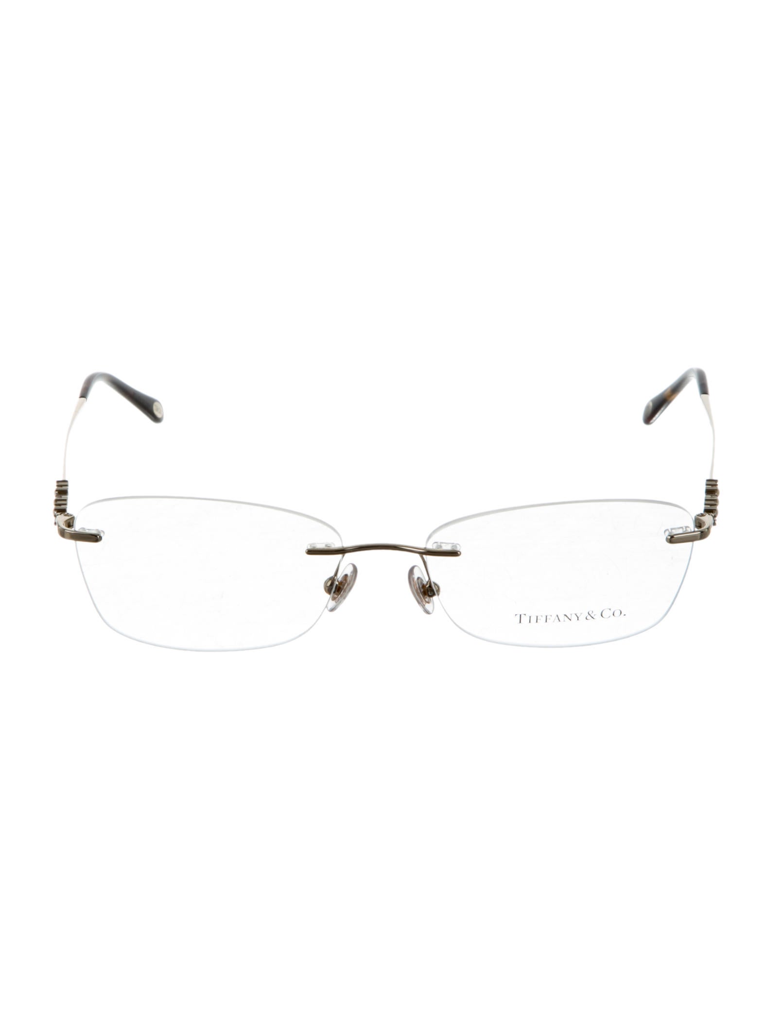 Tiffany & Co. Embellished Rimless Eyeglasses w/ Tags Gold Eyeglasses