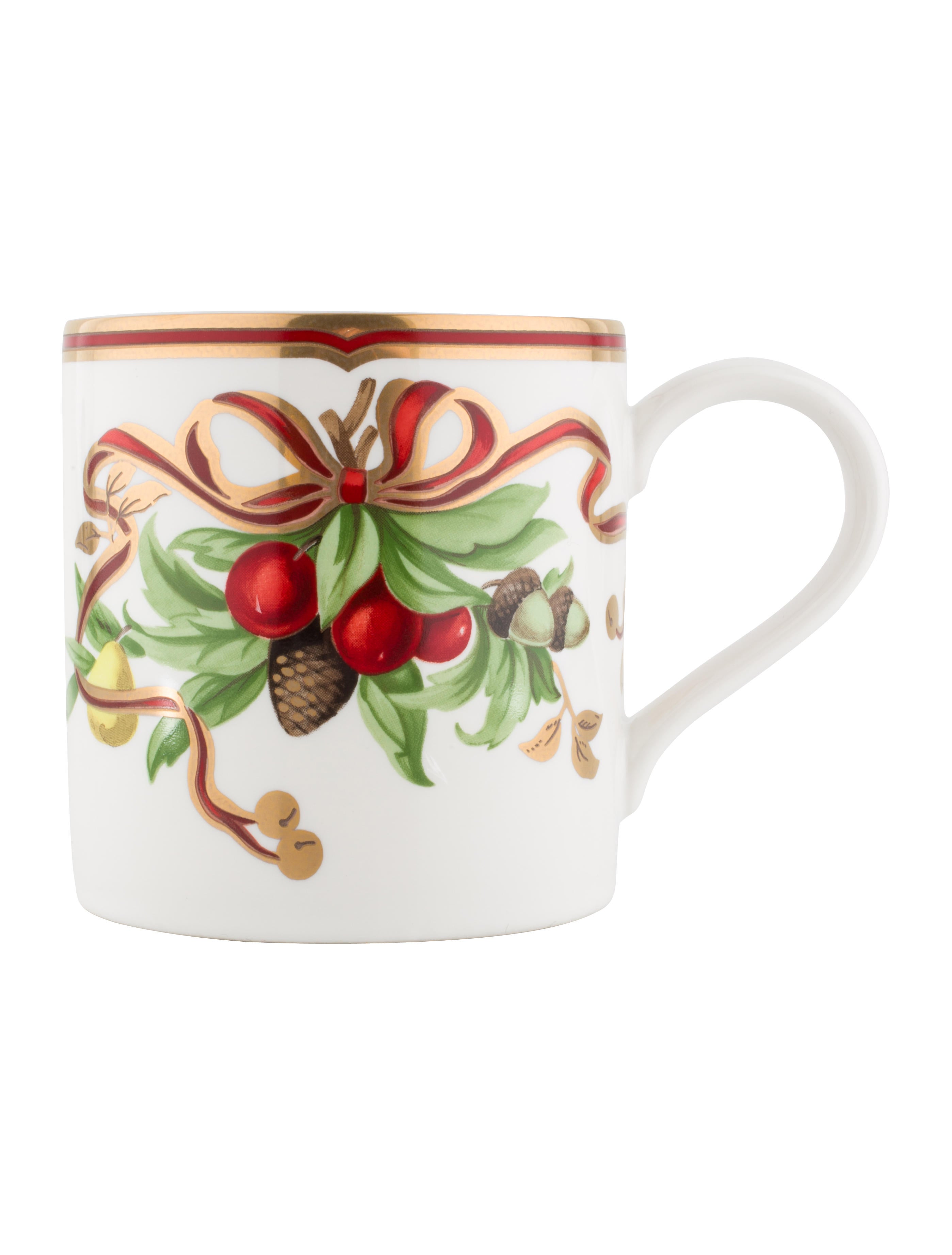 Tiffany & Co. Pair of Tiffany Holiday Mugs Tabletop And Kitchen