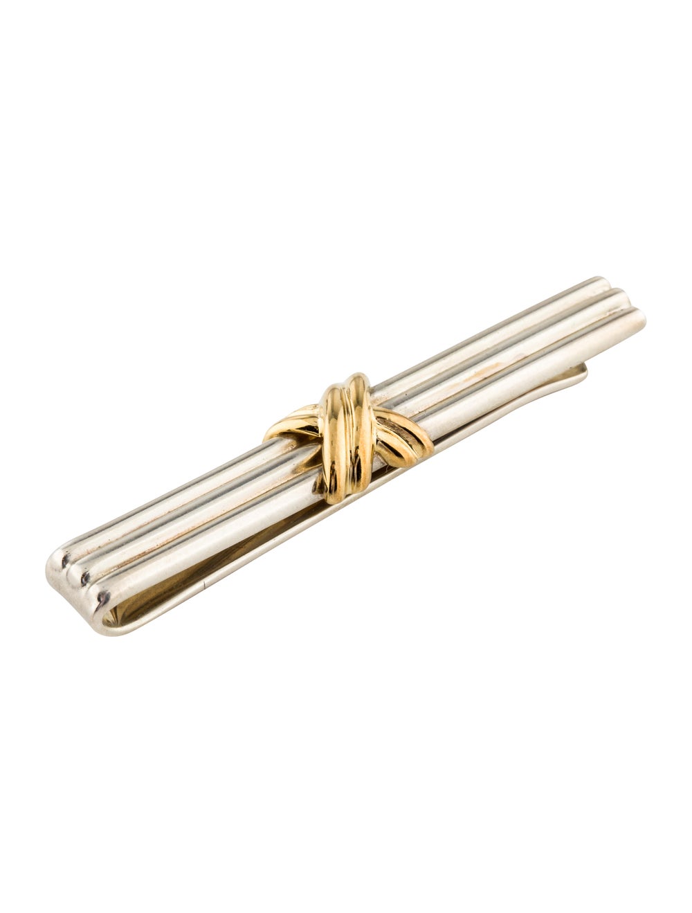 Tiffany & Co. TwoTone Signature X Tie Clip Pins TIF66246 The RealReal