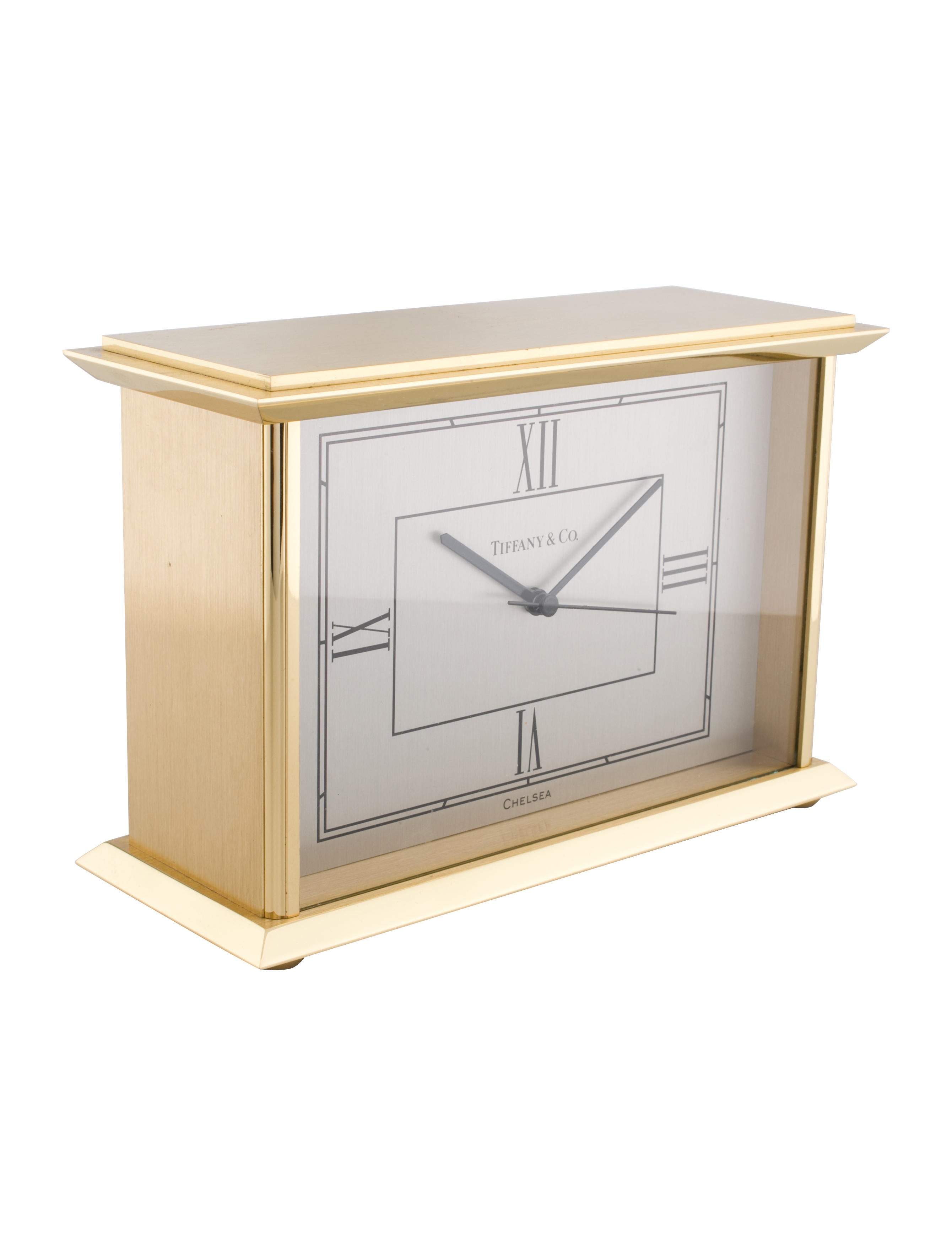 Tiffany & Co. Chelsea Mantel Clock - Gold Decorative Accents, Decor ...