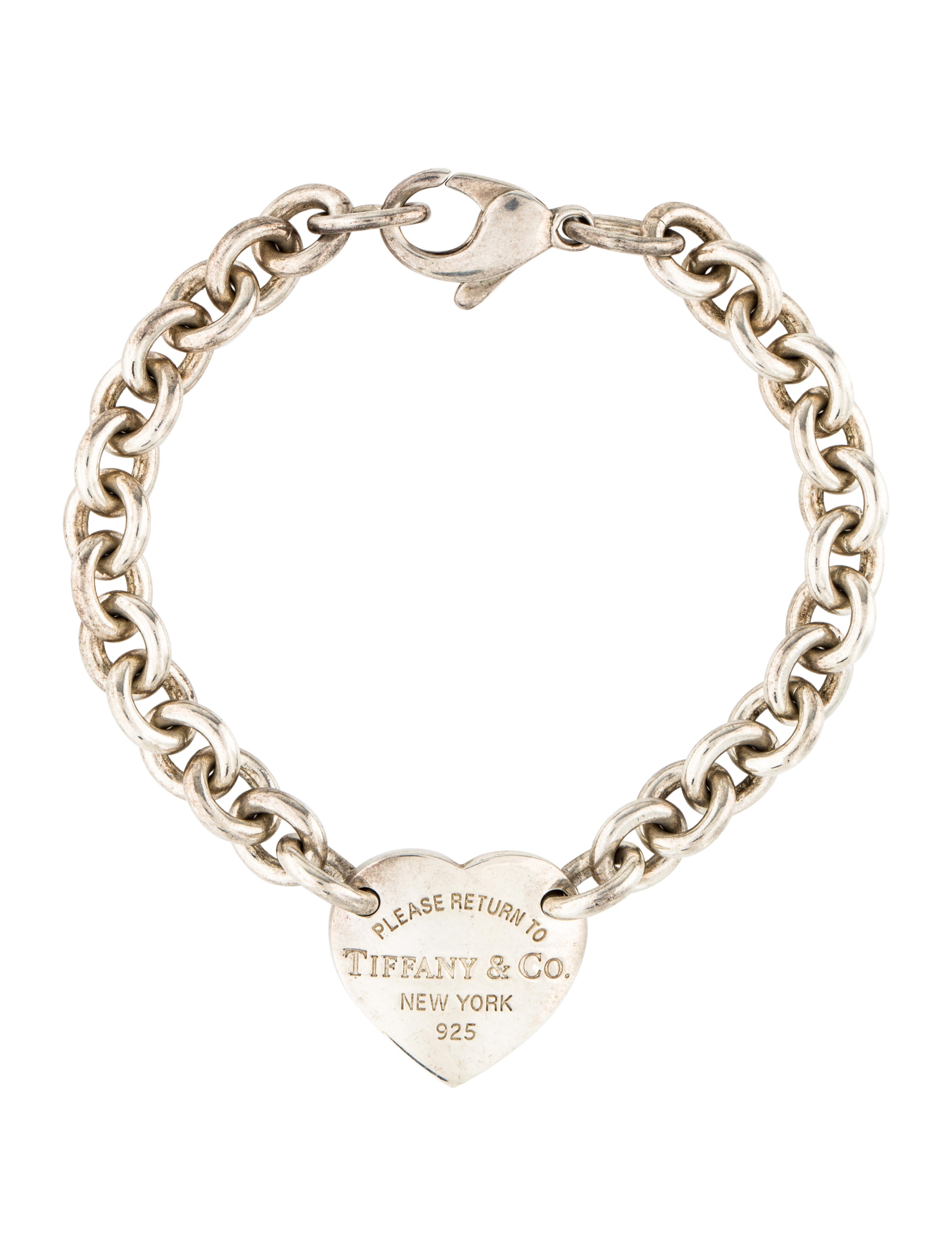 heart tag charm bracelet