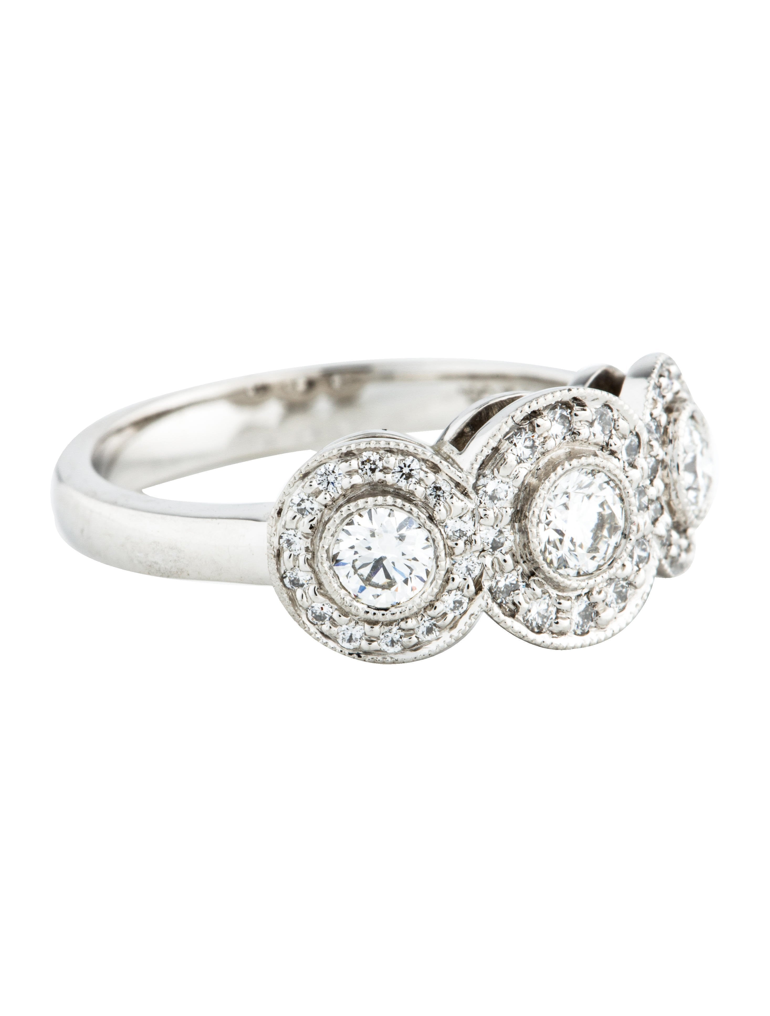 Tiffany & Co. Platinum Diamond Circlet Ring Rings TIF74544 The RealReal