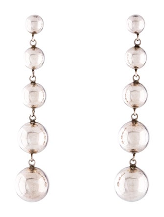 Tiffany & Co. Graduated Bead Ball Drop Dangle Earrings