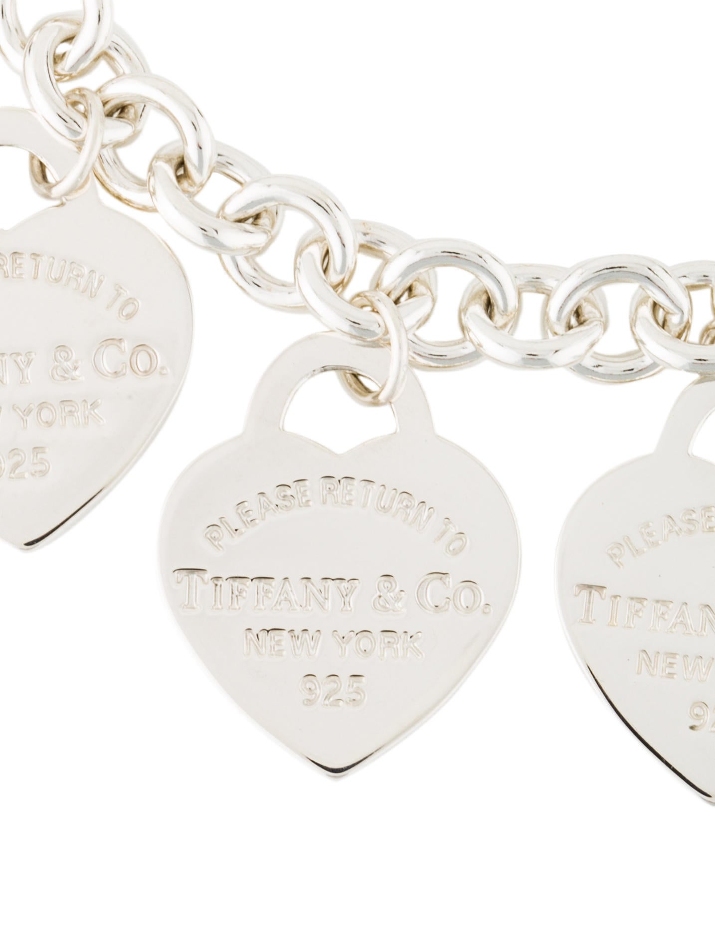 Tiffany & Co. Return To Tiffany Multi-Heart Charm Bracelet - Charm