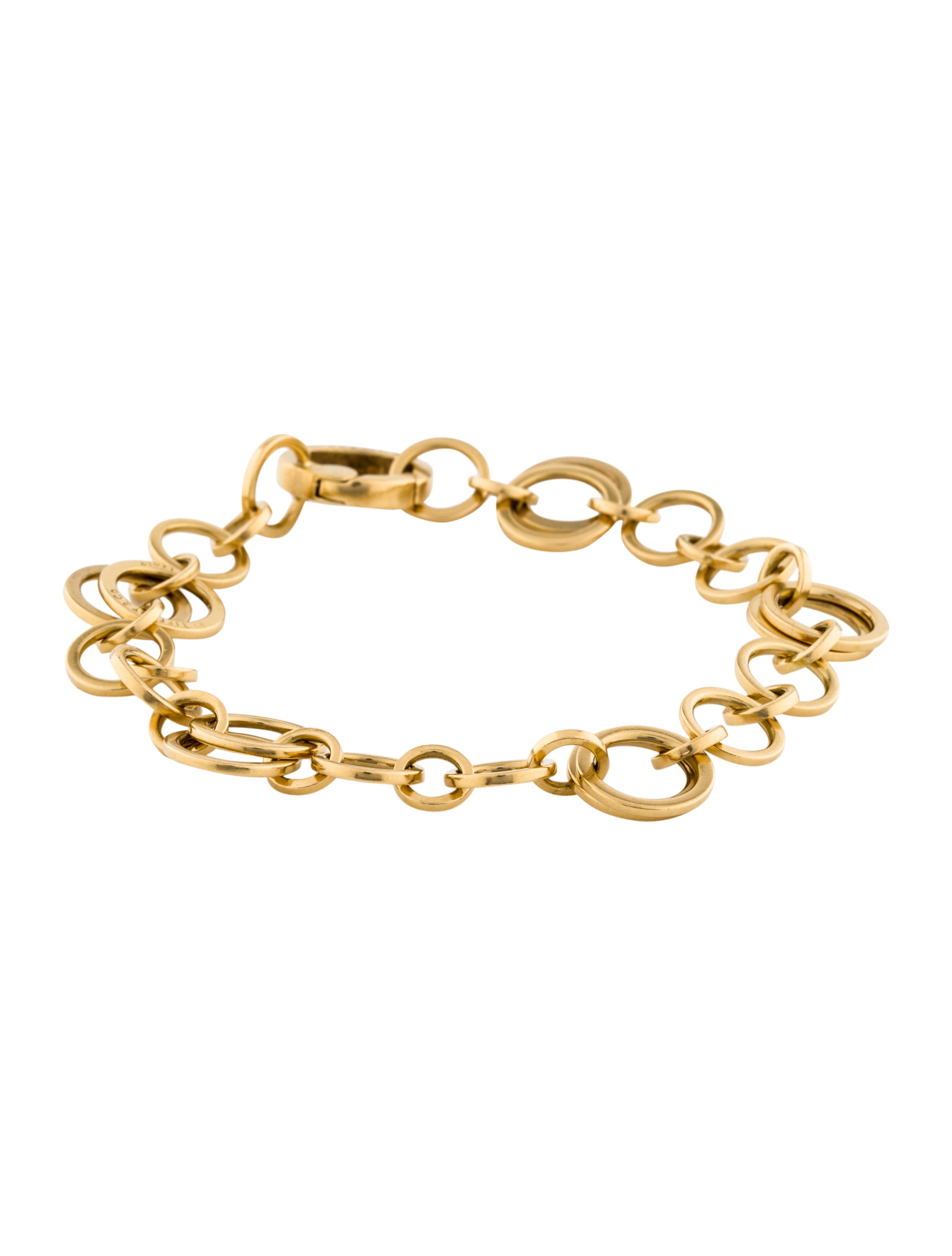 Tiffany & Co. 18K Interlocking Circles Link Bracelet 18K Yellow Gold