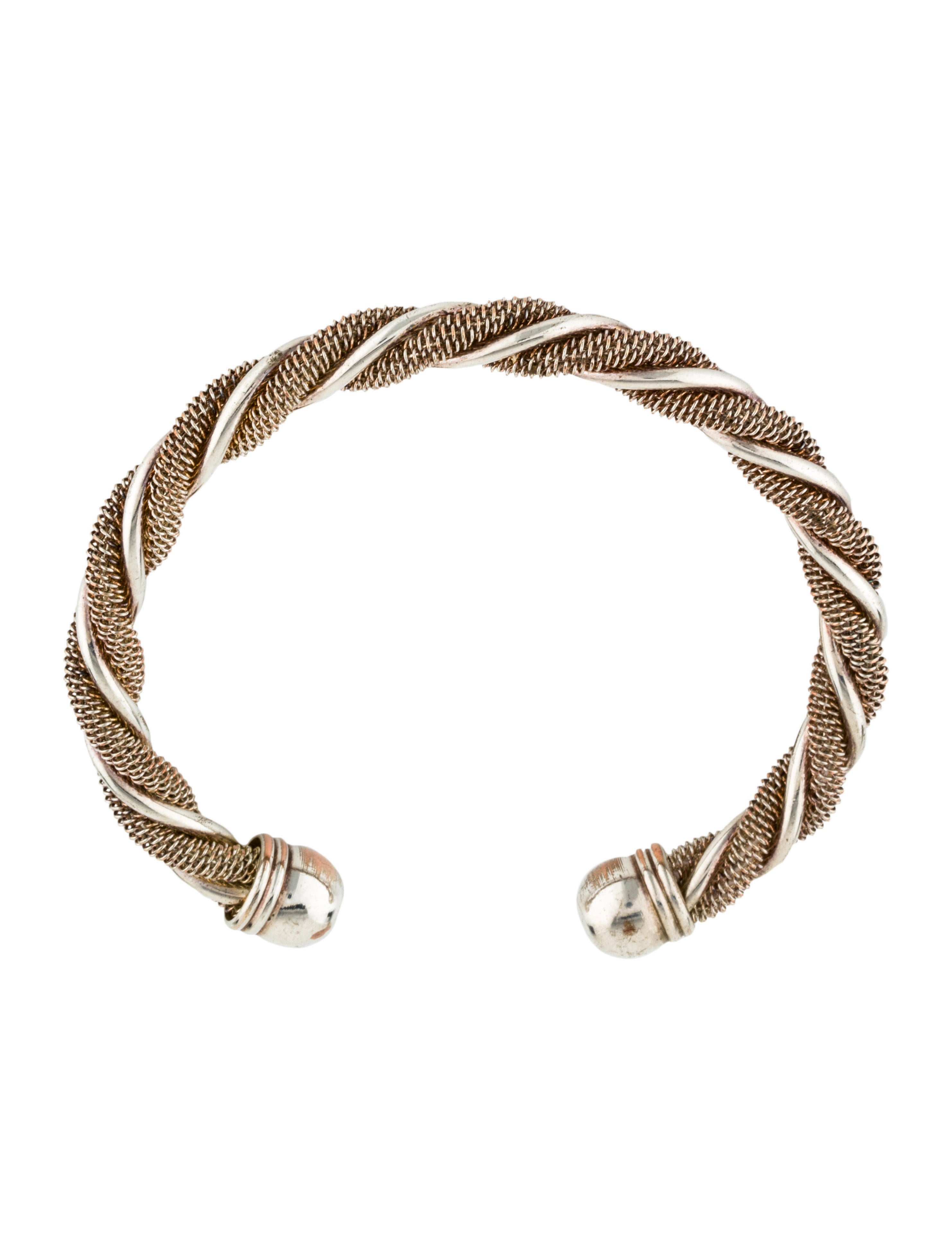 Tiffany & Co. Twisted Mesh Cuff - Cuff, Bracelets - TIF84757 | The