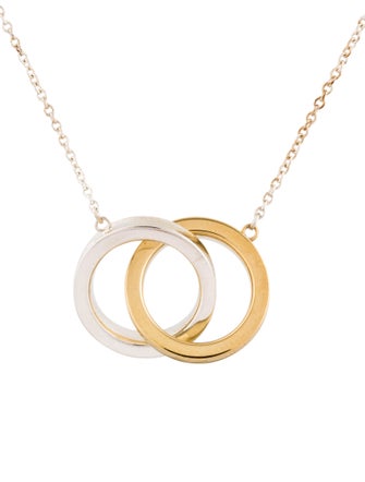 Tiffany & Co. Two-Tone 1837 Interlocking Circles Pendant Necklace