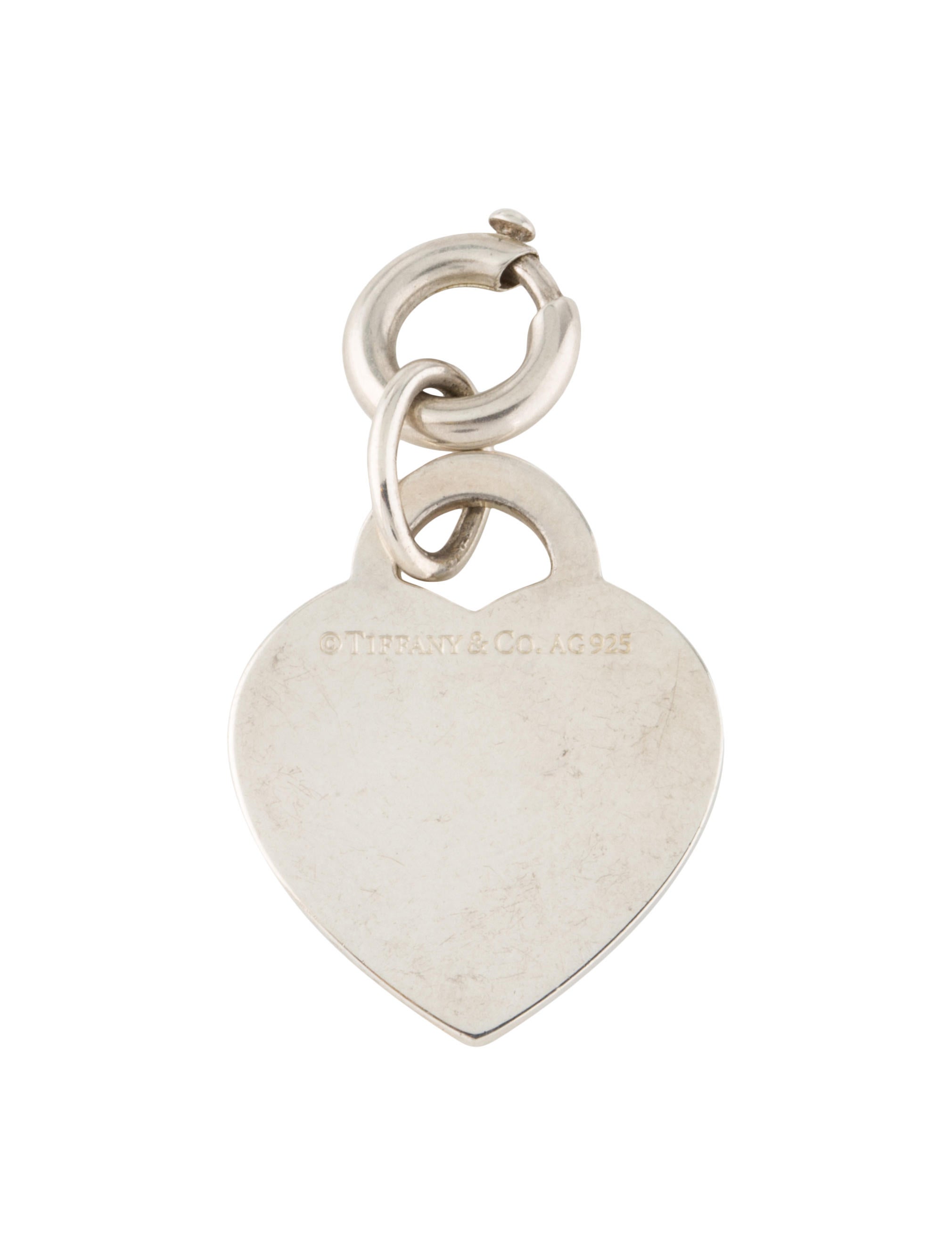 Tiffany alphabet heart tag letter Clearance