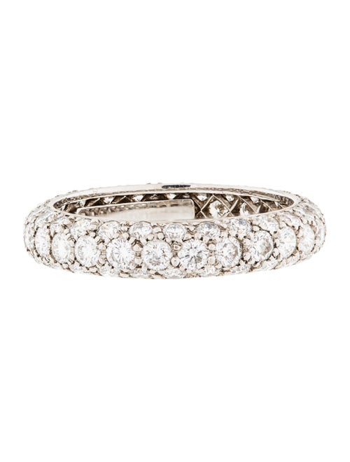 Tiffany & Co. Platinum 1.80ctw Diamond Etoile Three-Row Band