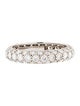 Tiffany & Co. Platinum 1.80ctw Diamond Etoile Three-Row Band