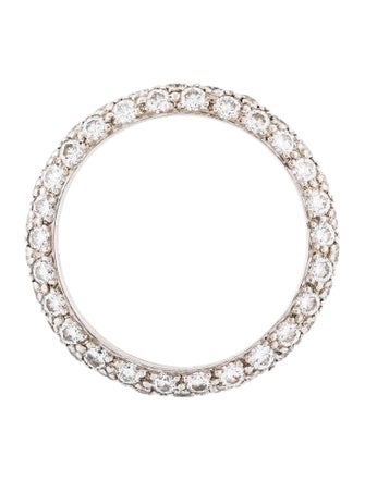 Tiffany & Co. Platinum 1.80ctw Diamond Etoile Three-Row Band