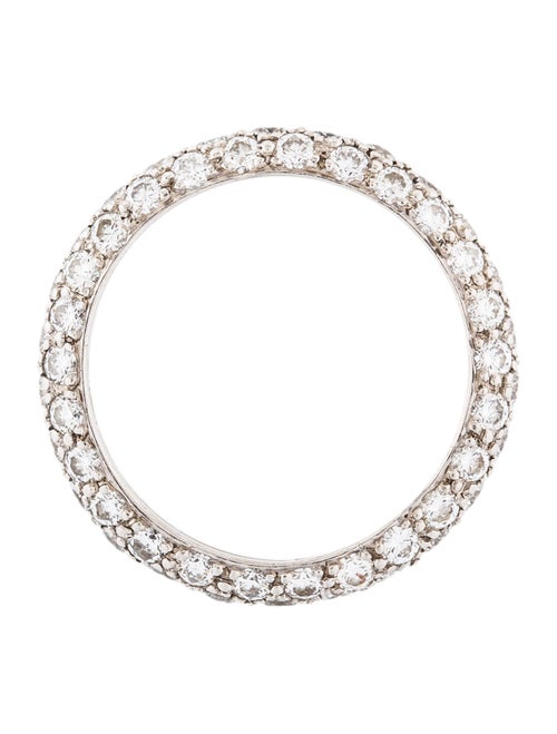 Tiffany & Co. Platinum 1.80ctw Diamond Etoile Three-Row Band