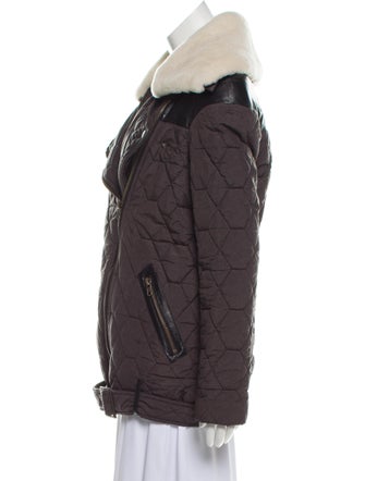 Timo Weiland Quilted Shearling-Trimmed Jacket