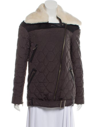 Timo Weiland Quilted Shearling-Trimmed Jacket