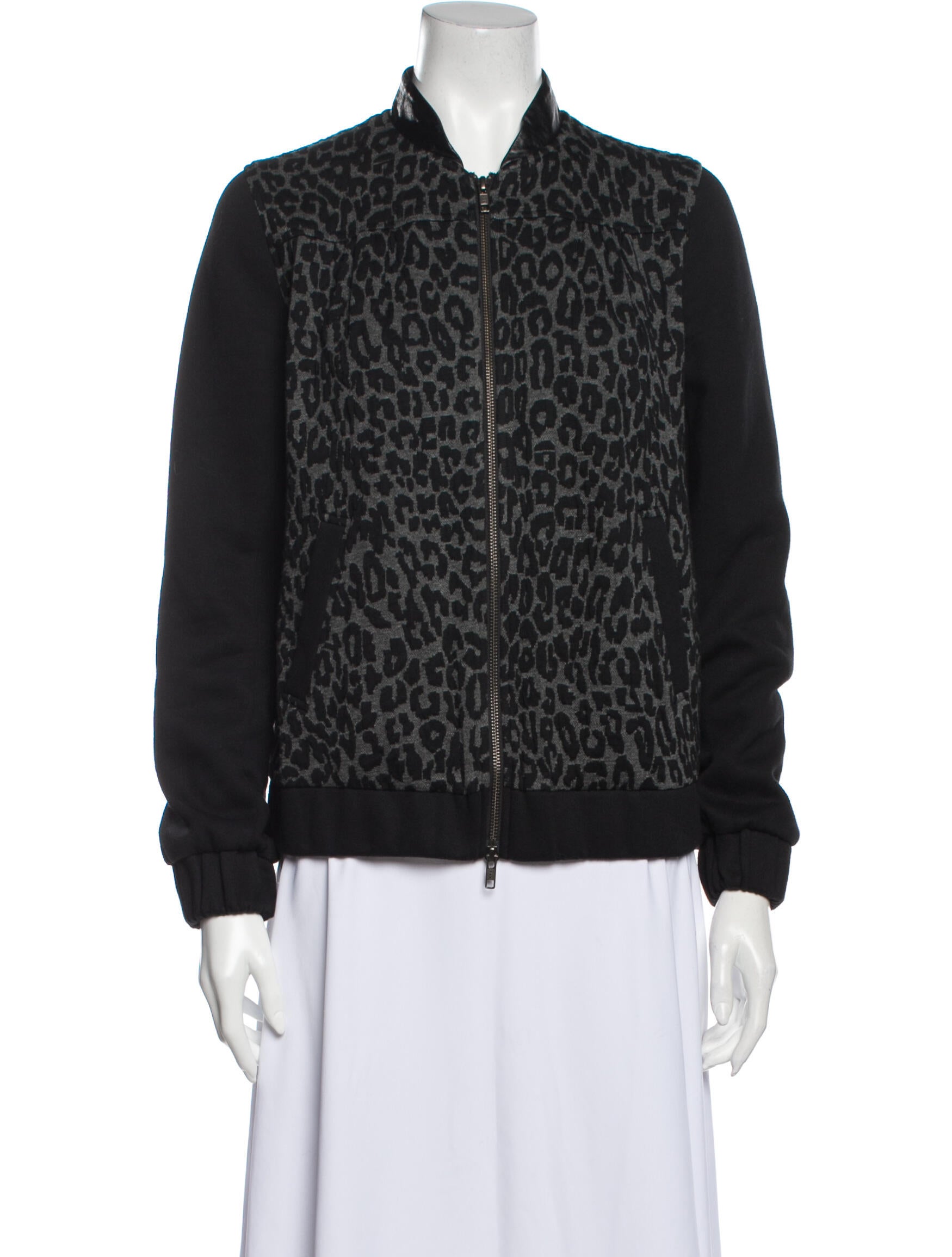 Timo Weiland Animal Print Bomber Jacket