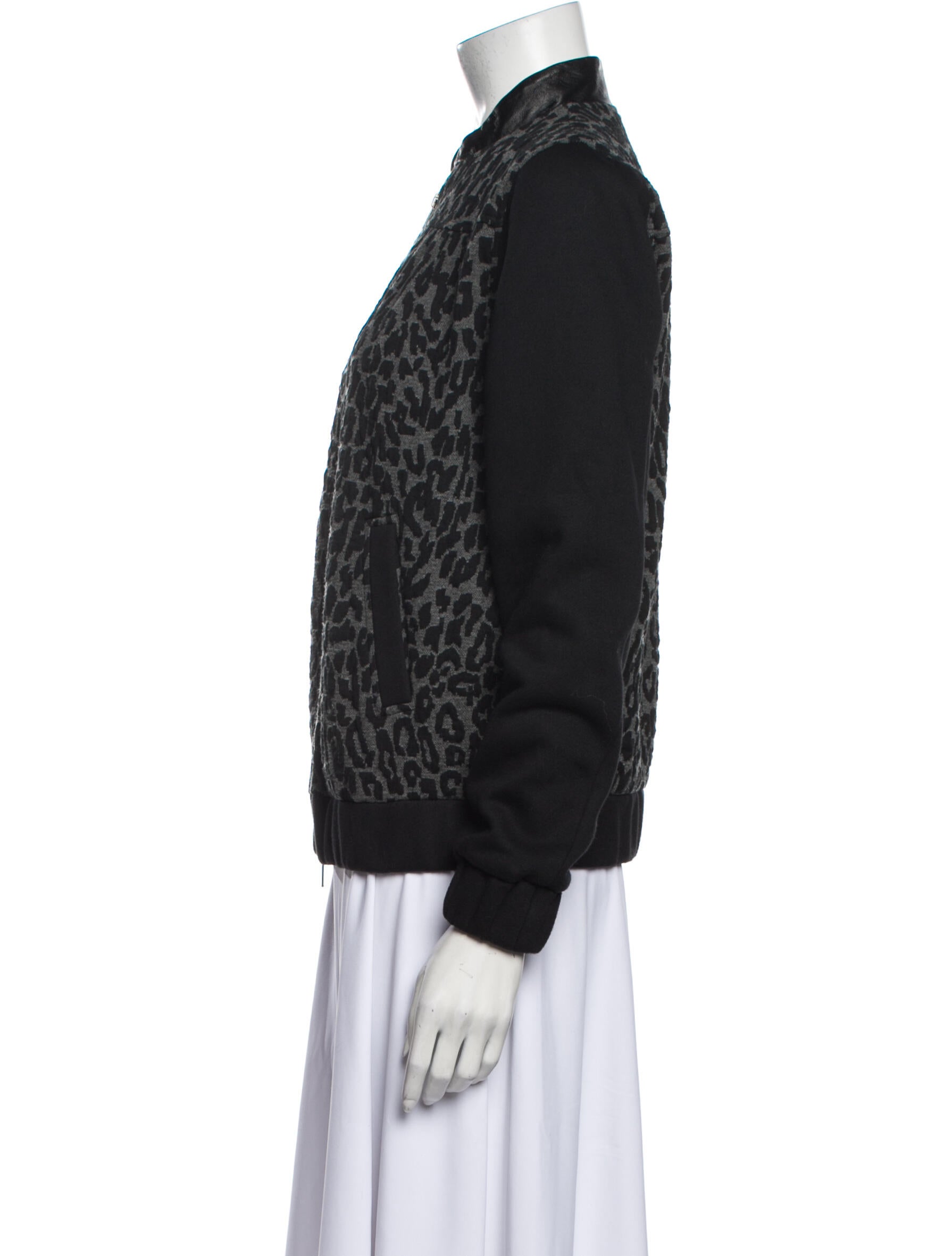 Timo Weiland Animal Print Bomber Jacket