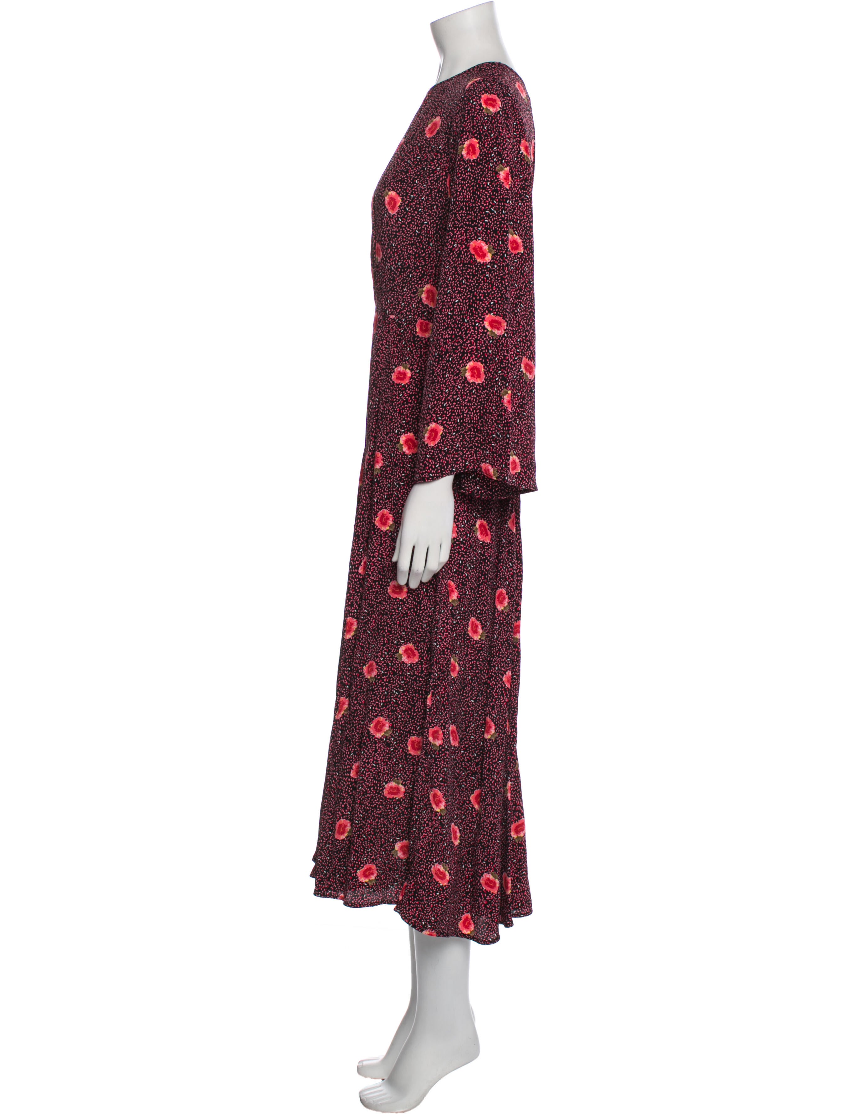 Timo Weiland Floral Print Long Dress