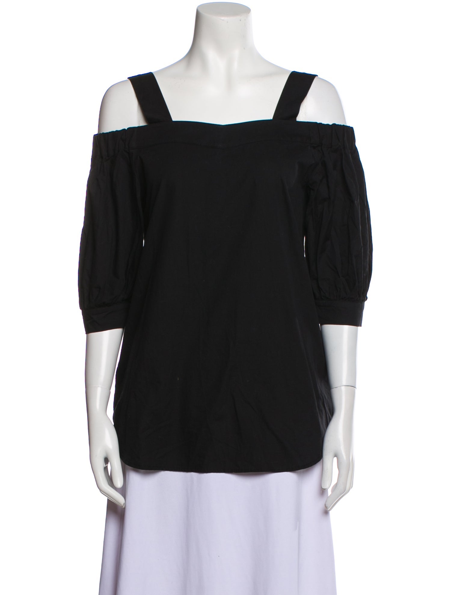 Timo Weiland Square Neckline Three-Quarter Sleeve Top