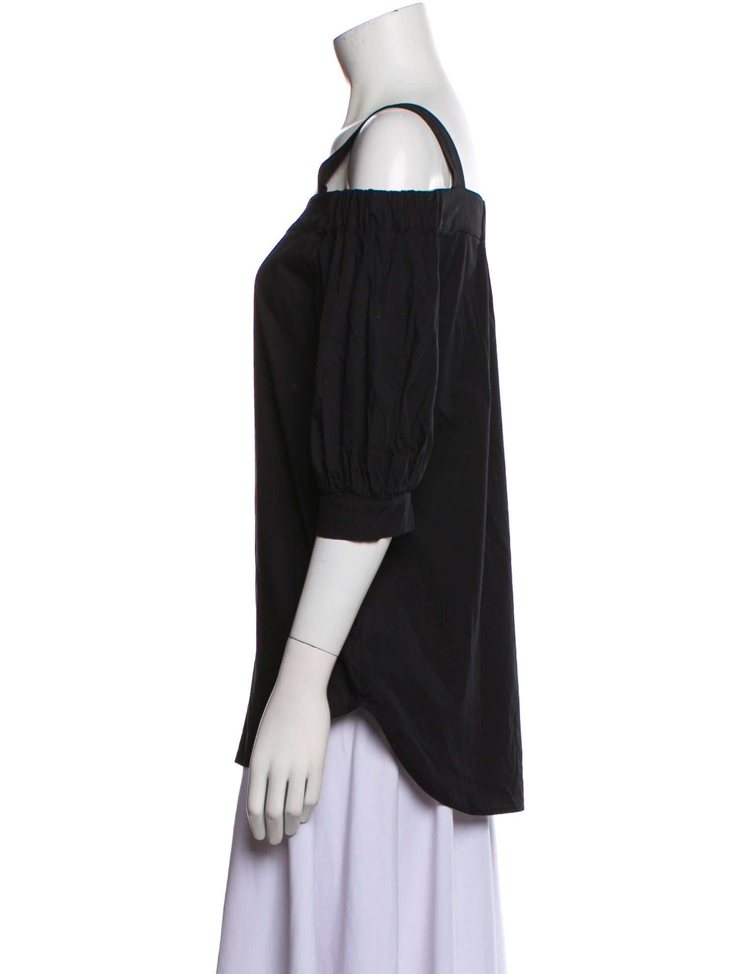 Timo Weiland Square Neckline Three-Quarter Sleeve Top