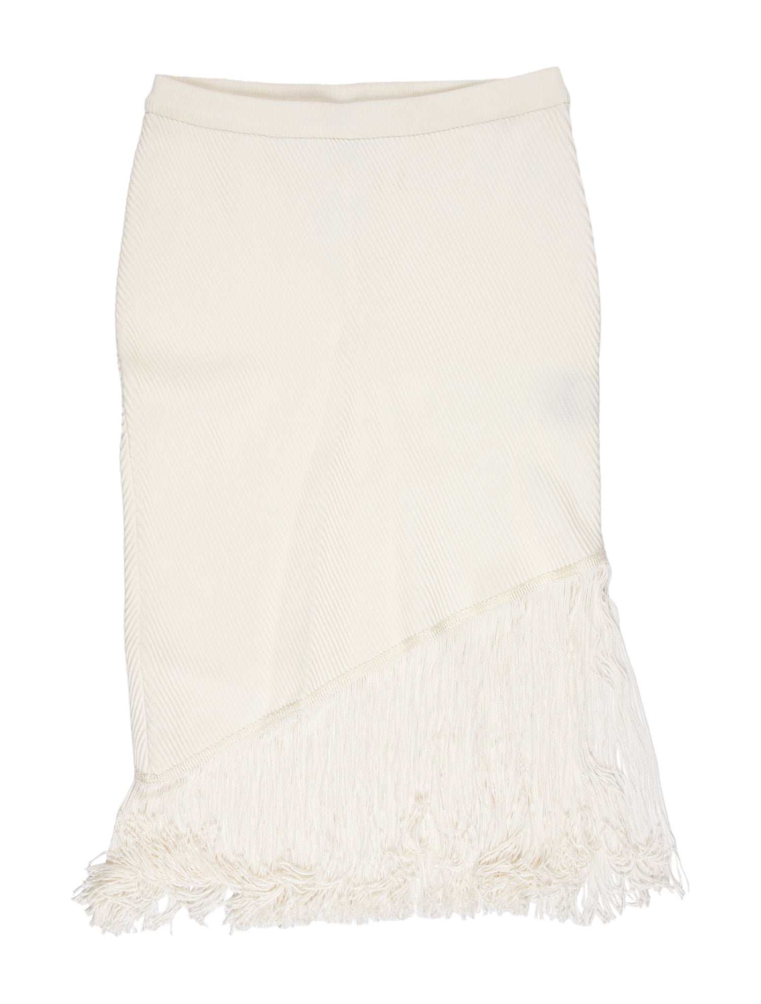 Timo Weiland Fringe Trim Accent Knee-Length Skirt