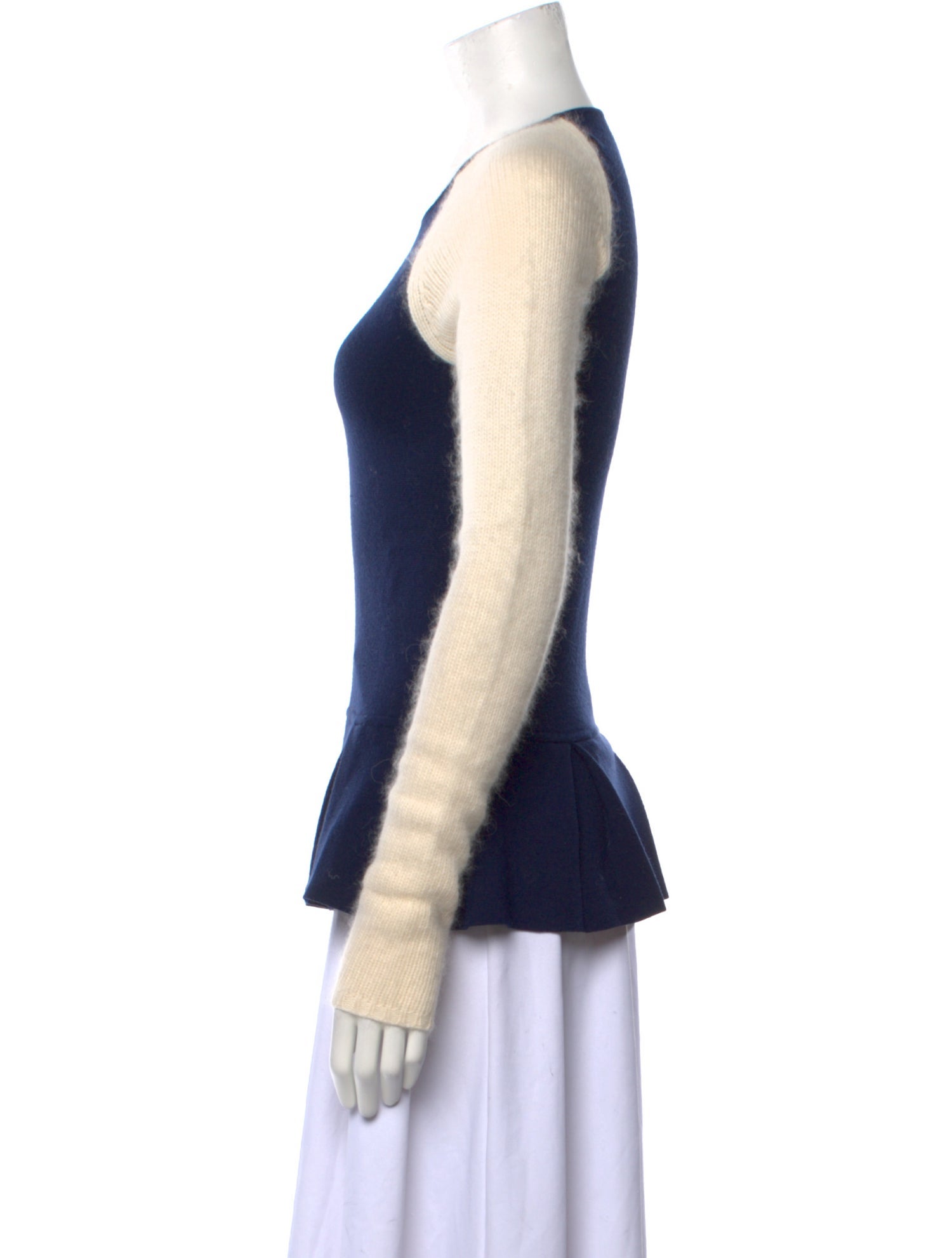 Timo Weiland Colorblock Pattern Scoop Neck Sweater