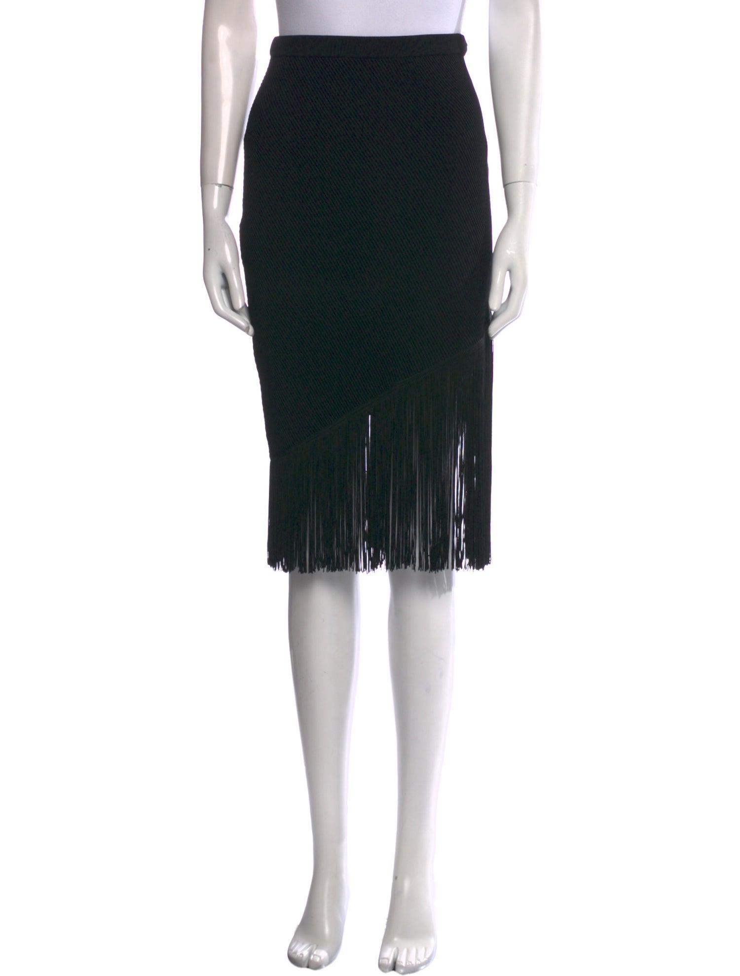 Timo Weiland Fringe Trim Accent Knee-Length Skirt