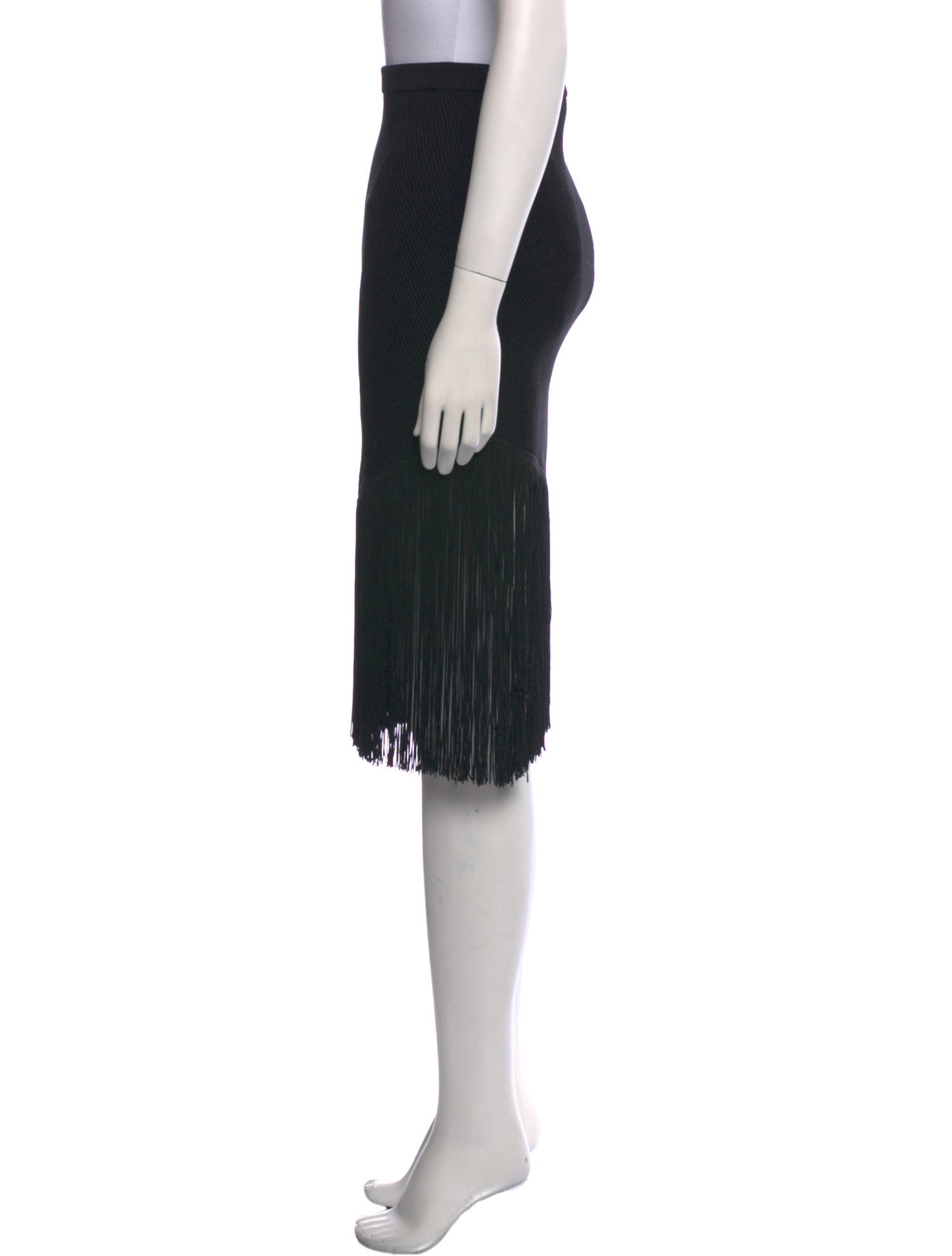 Timo Weiland Fringe Trim Accent Knee-Length Skirt