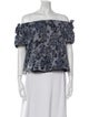Timo Weiland Silk Floral Print Crop Top