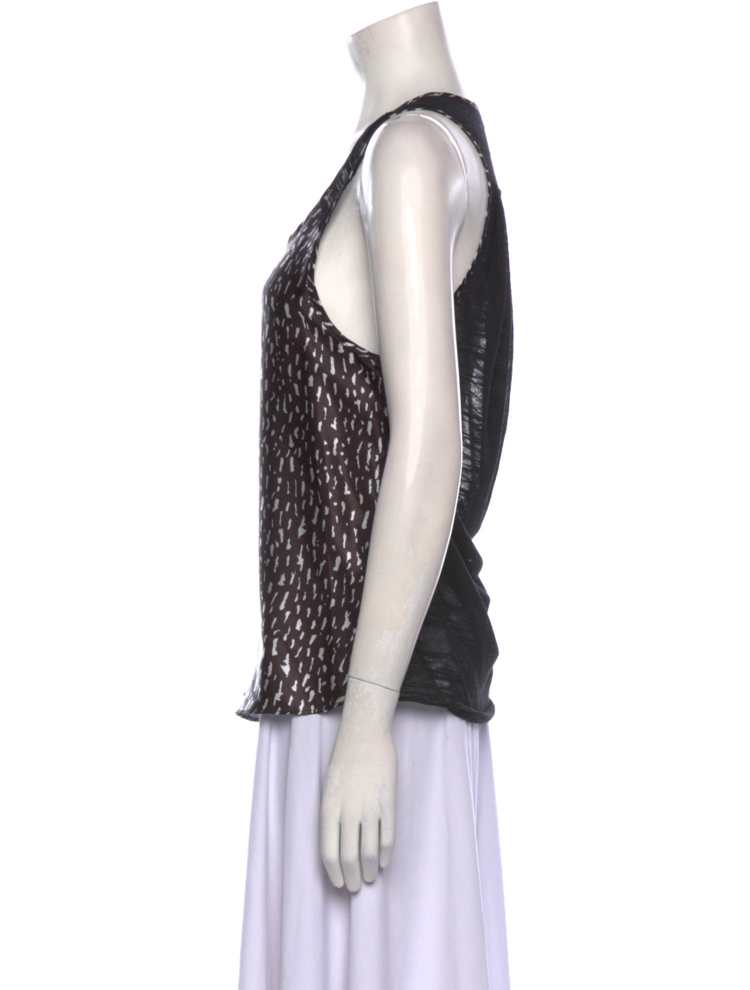 Timo Weiland Printed Scoop Neck Top