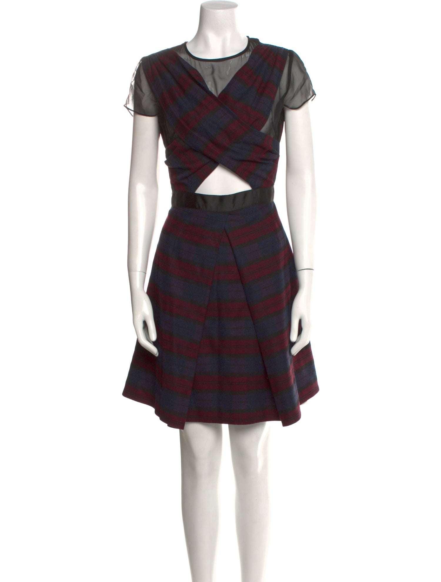 Timo Weiland Plaid Print Knee-Length Dress