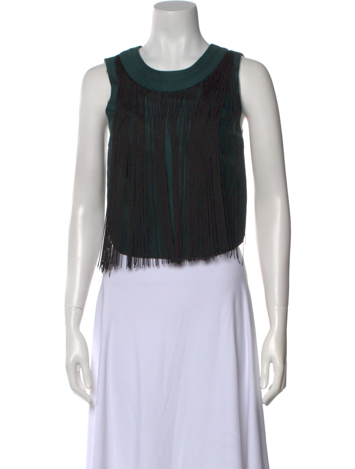 Timo Weiland Silk Scoop Neck Crop Top