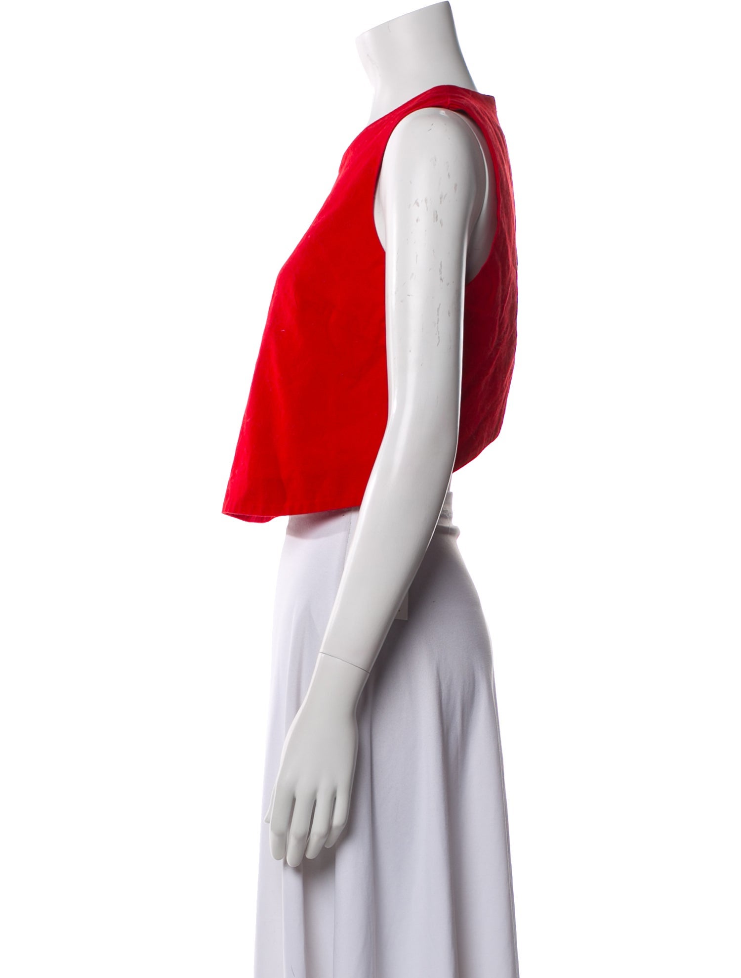 Timo Weiland Scoop Neck Sleeveless Crop Top