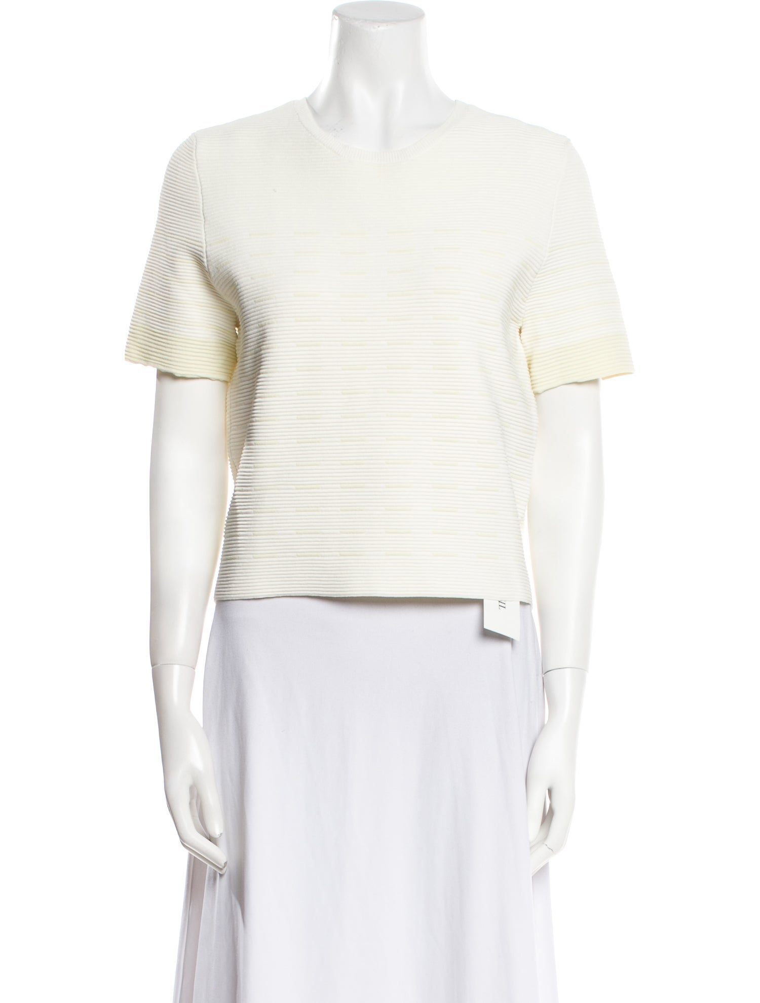 Timo Weiland Crew Neck Short Sleeve Crop Top