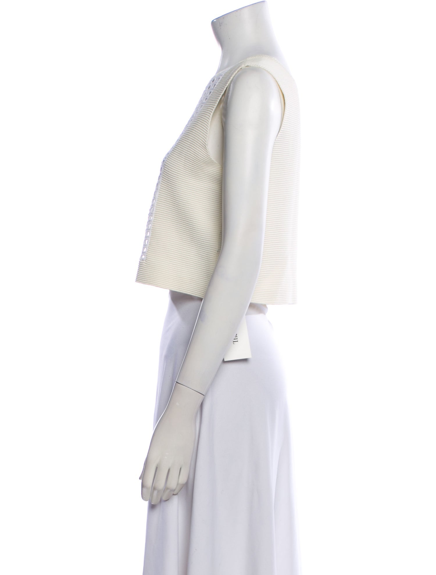 Timo Weiland Lace Pattern Crew Neck Crop Top w/ Tags