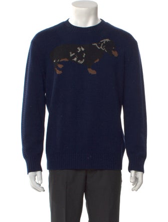Timo Weiland Merino Wool Graphic Print Pullover