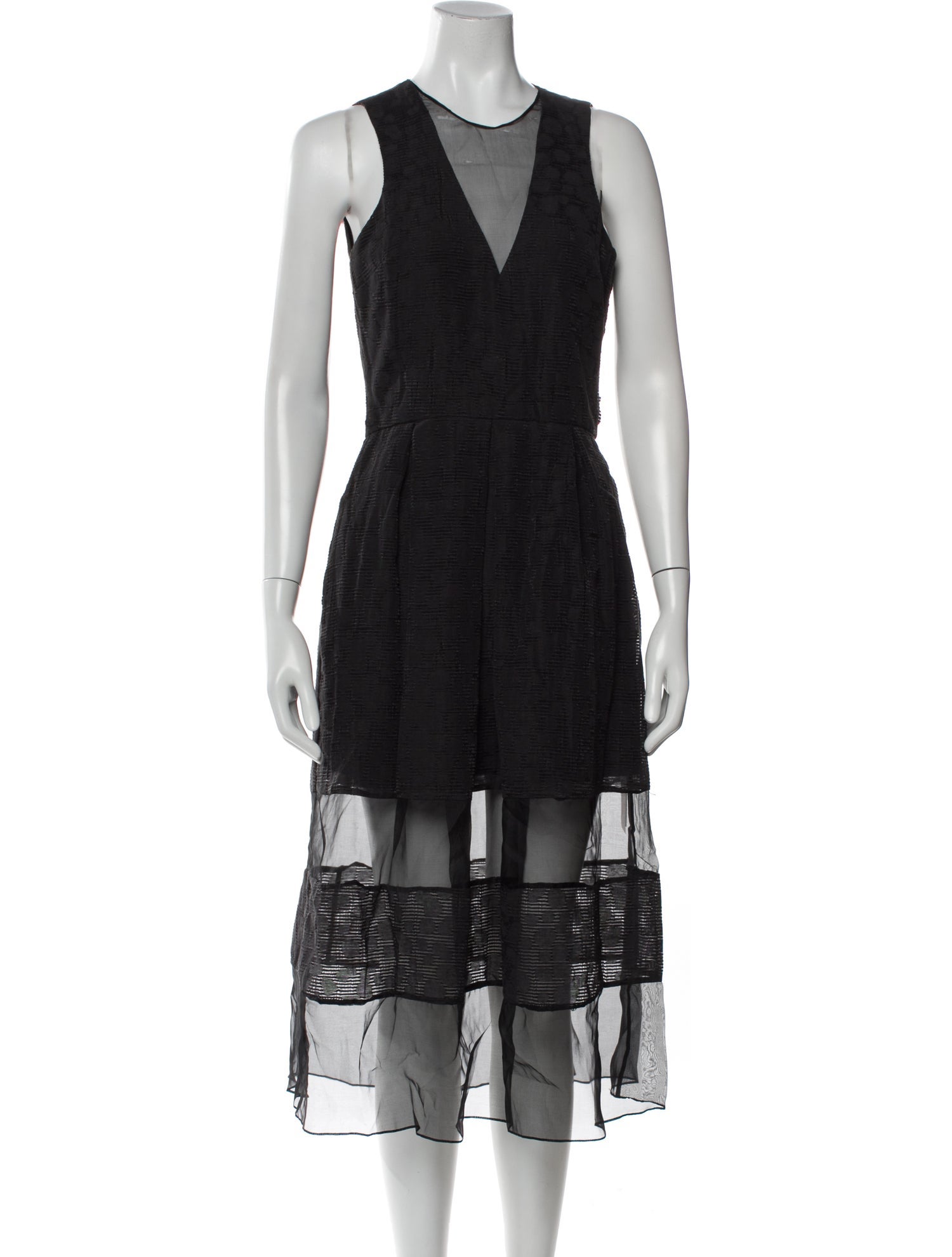 Timo Weiland Bateau Neckline Midi Length Dress