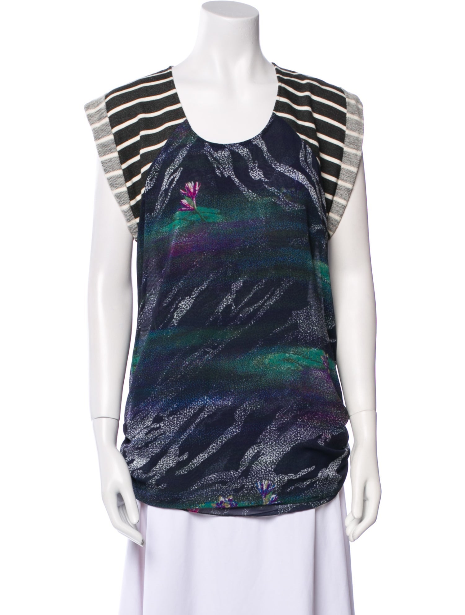 Timo Weiland Printed Scoop Neck Tunic