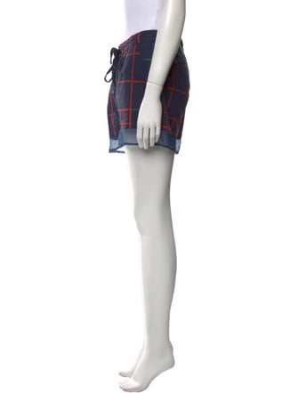Timo Weiland Plaid Print Mini Shorts
