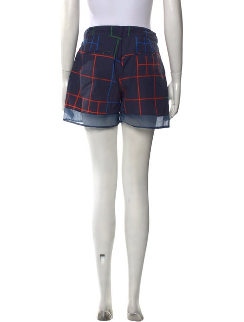 Timo Weiland Plaid Print Mini Shorts