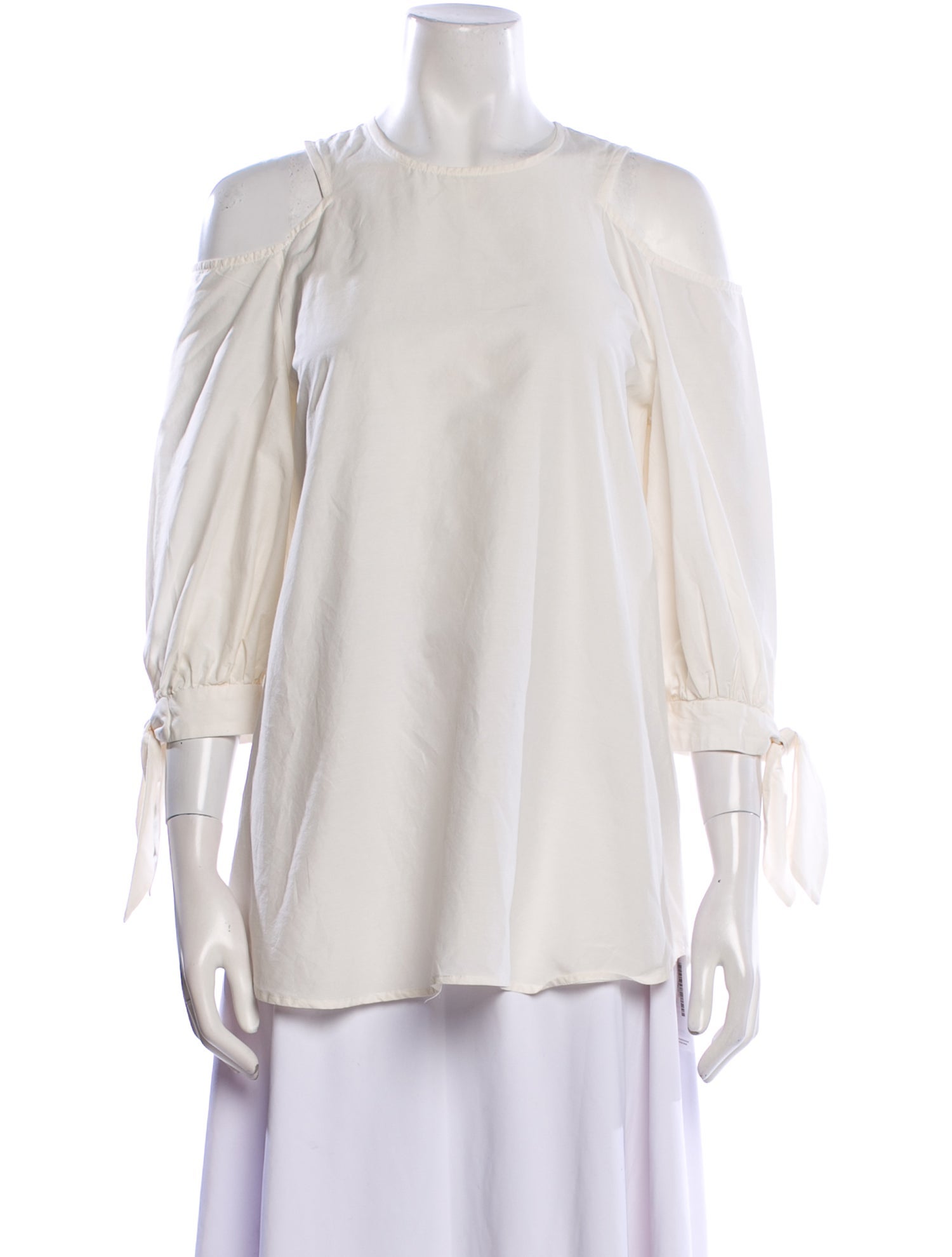 Timo Weiland Crew Neck Three-Quarter Sleeve Blouse