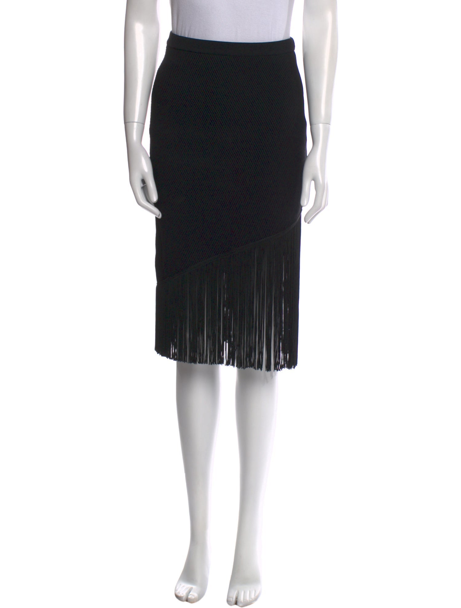 Timo Weiland Fringe Trim Accent Knee-Length Skirt