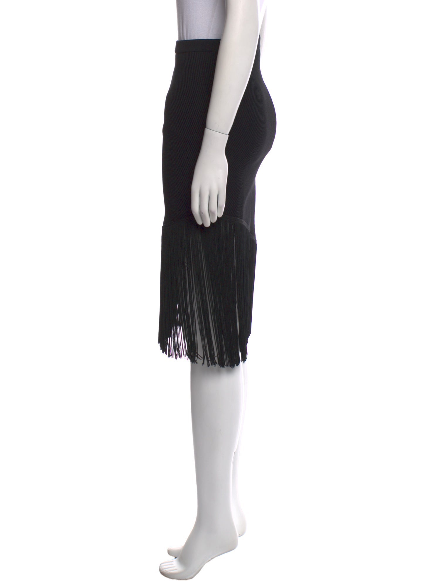 Timo Weiland Fringe Trim Accent Knee-Length Skirt