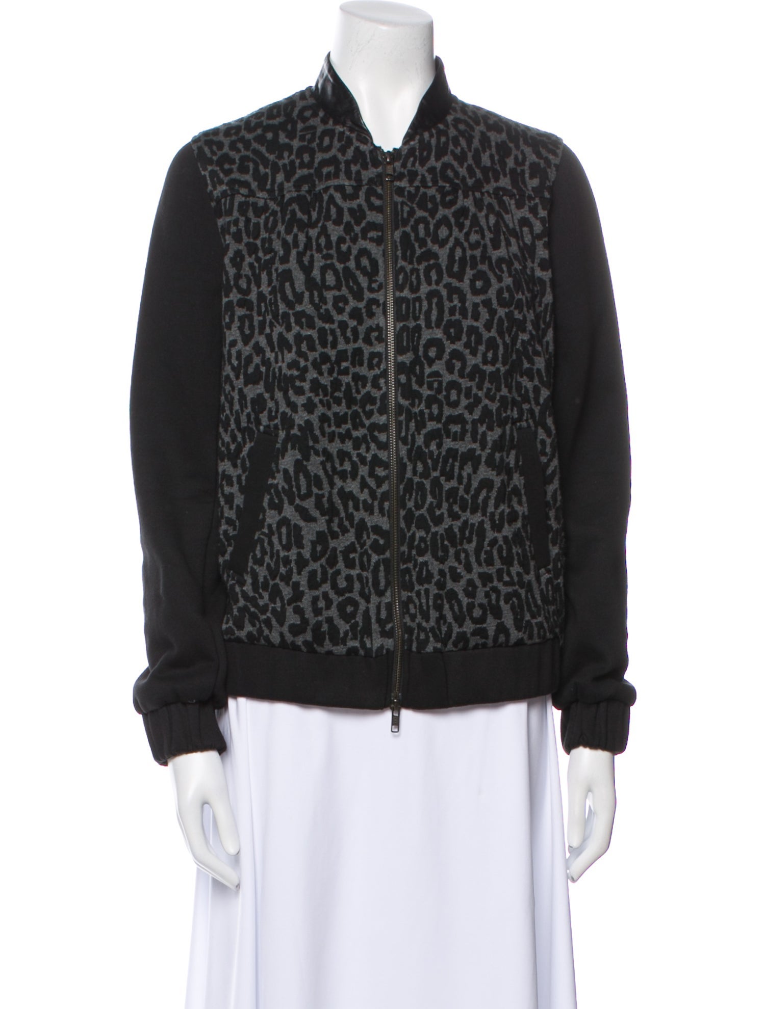 Timo Weiland Animal Print Bomber Jacket