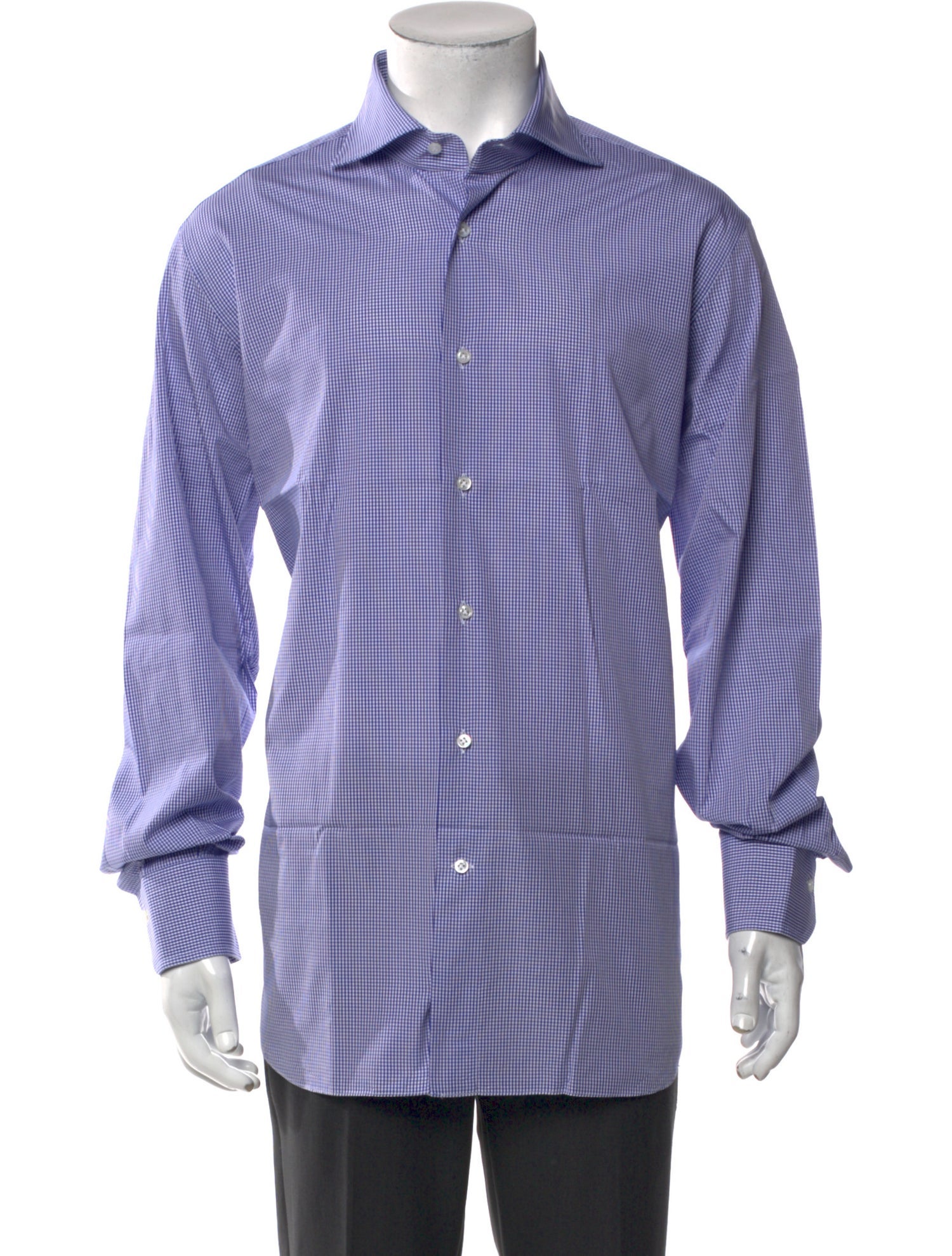 Tincati Plaid Print Long Sleeve Dress Shirt