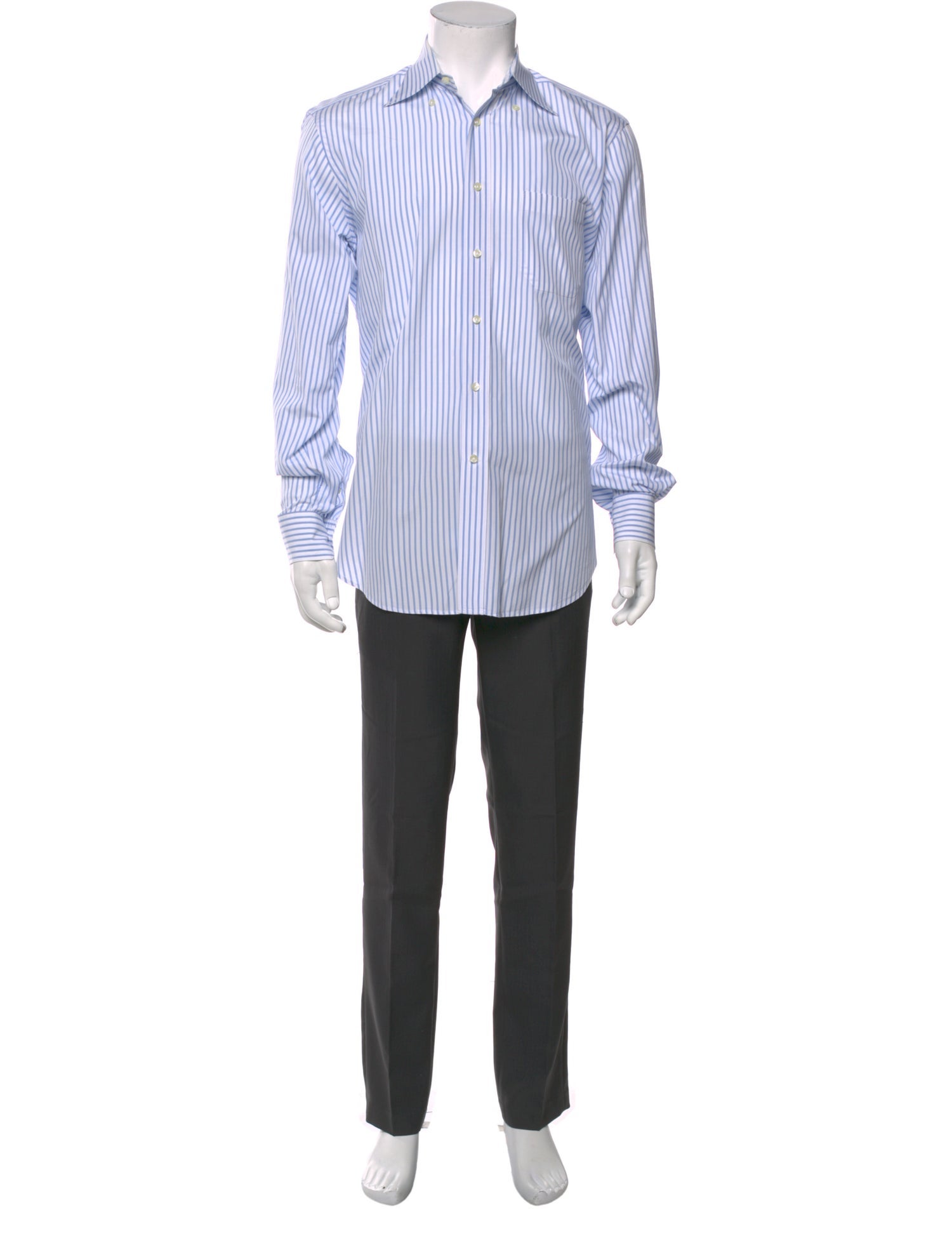 Tincati Striped Long Sleeve Dress Shirt